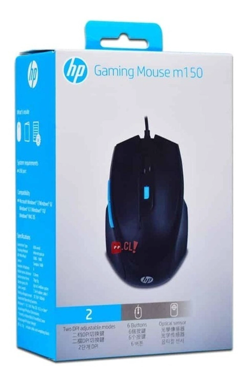 MOUSE HP GAMER M150 COLOR BLANCO SENSOR ÓPTICO PS - 3