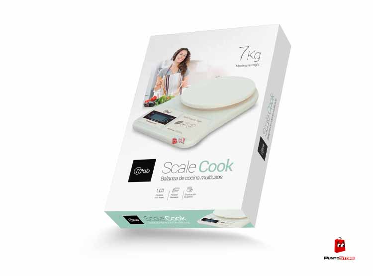 BALANZA PESA DE COCINA SCALECOOK MULTIUSOS 7KG - PS - 3