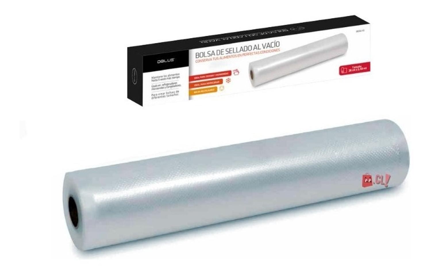 ROLLO DE BOLSAS PARA MÁQUINA SELLADORA AL VACÍO 28CMS - PS - 3