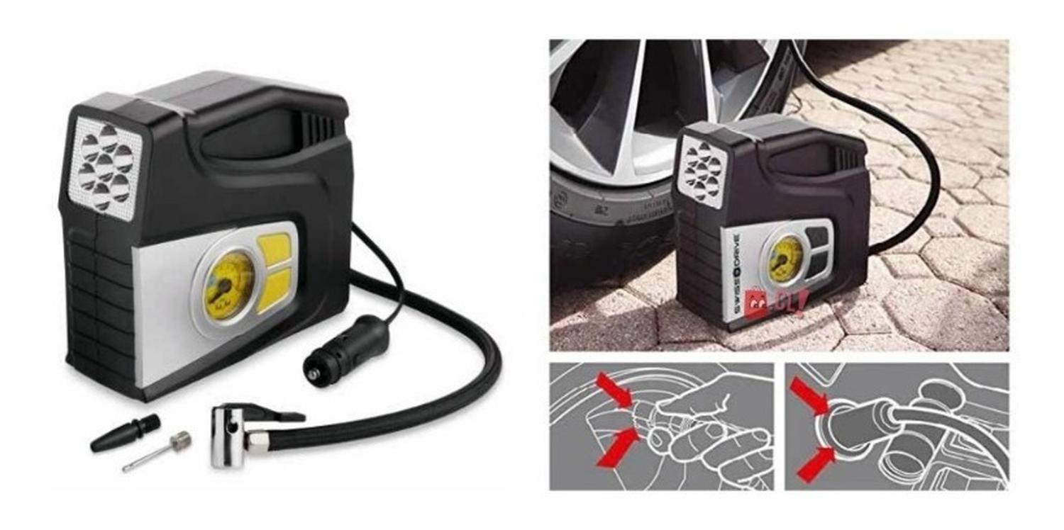COMPRESOR AIRE PARA AUTOS 100PSI CON LINTERNA INCLUIDA - PS - 2