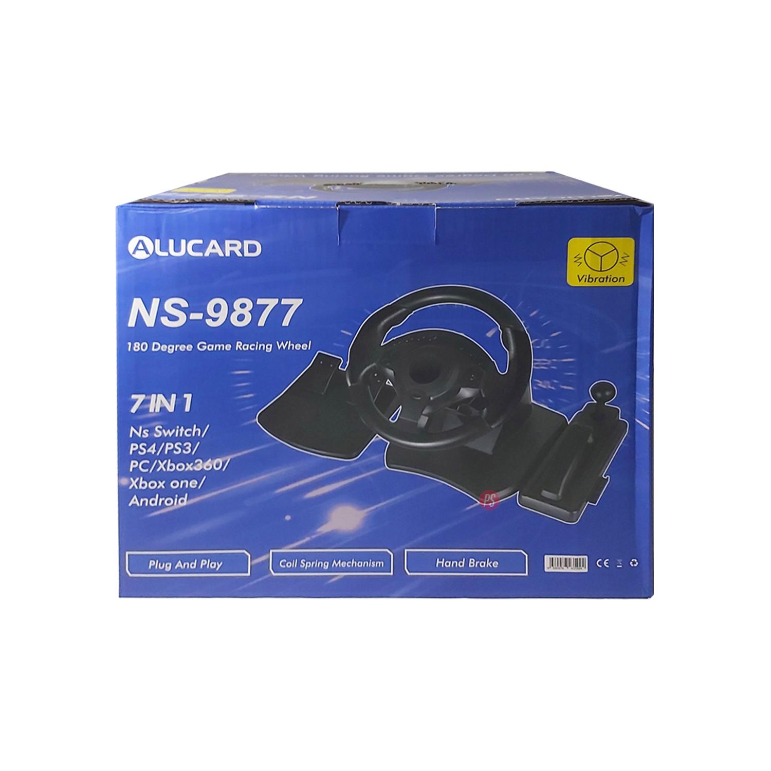 VOLANTE UNIVERSAL PUNTOSTORE GAMER CON PEDALES Y CAMBIOS MULTIPLATAFORMA PS - 4
