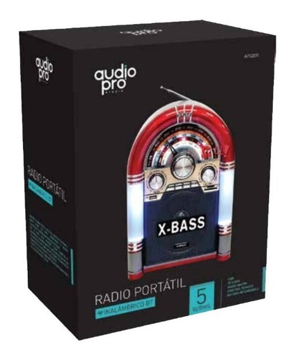 RADIO BLUETOOTH AUDIO PRO ROCKOLA RETRO PORTÁTIL 5W PS - 2