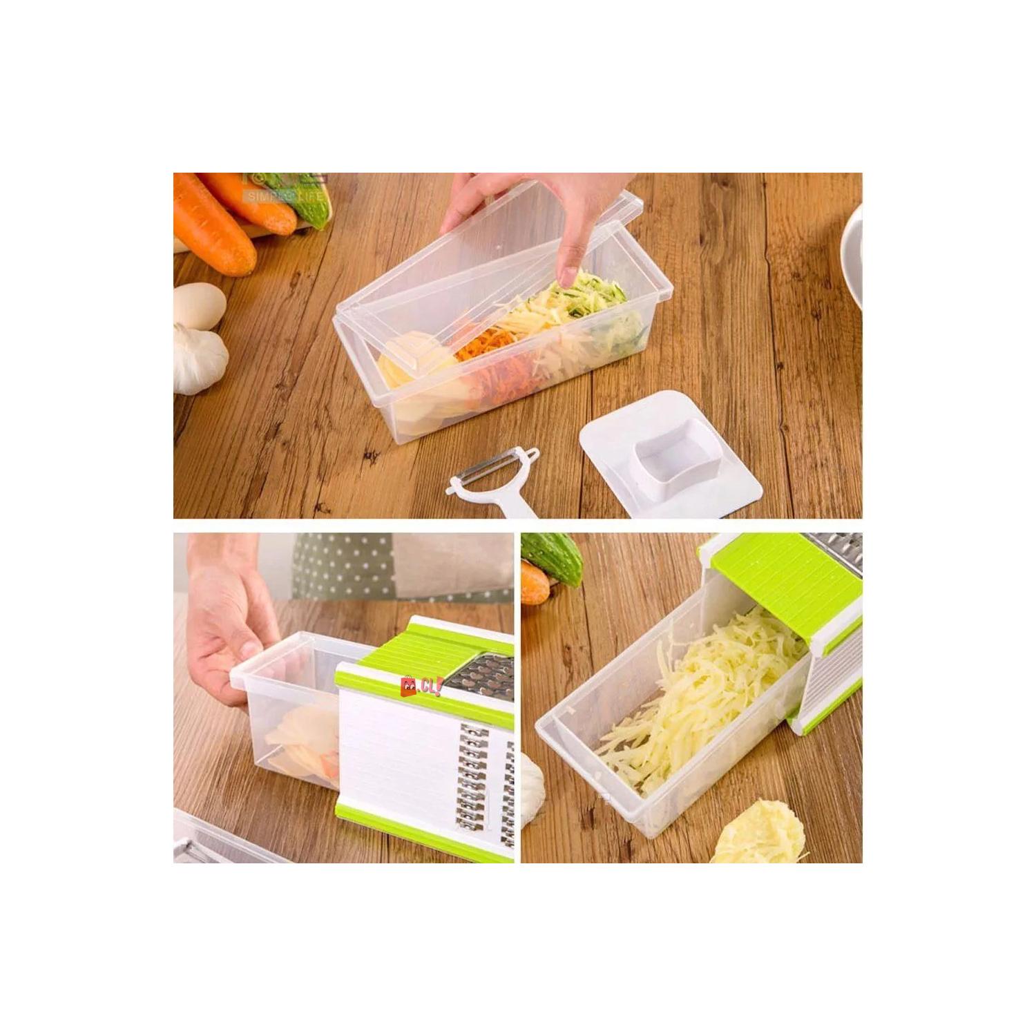 RALLADOR DE VERDURAS Y FRUTAS MULTIUSO 5 EN 1 - PS - 2