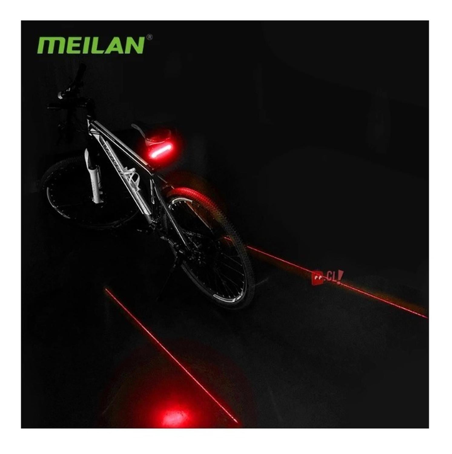 LED CON LASER MEILAN X5 Y SEÑALIZADOR PARA BICICLETAS PS - 3