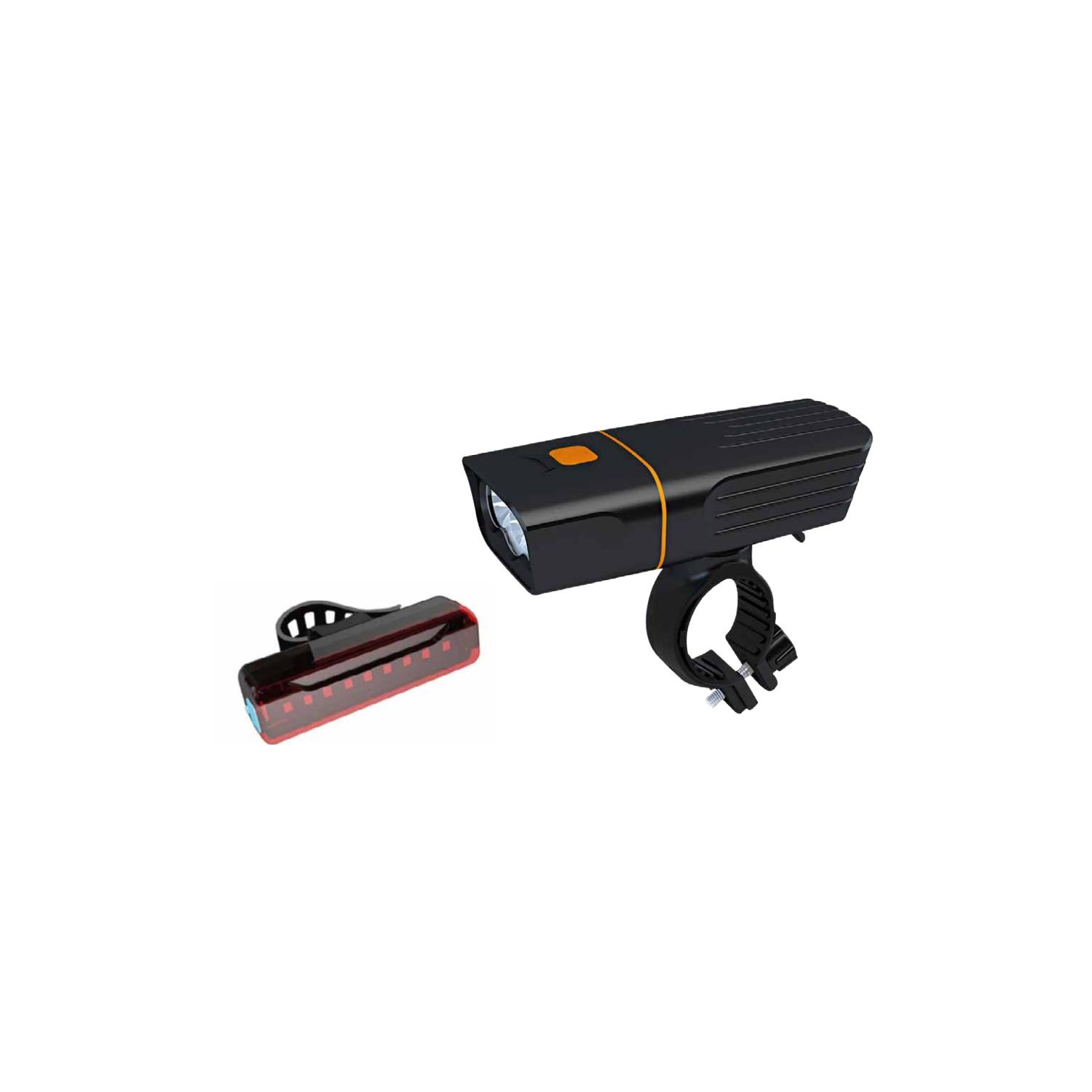 LUZ LED TECNOLAB DELANTERA Y TRASERA PARA BICICLETAS RECARGABLE PS - 1