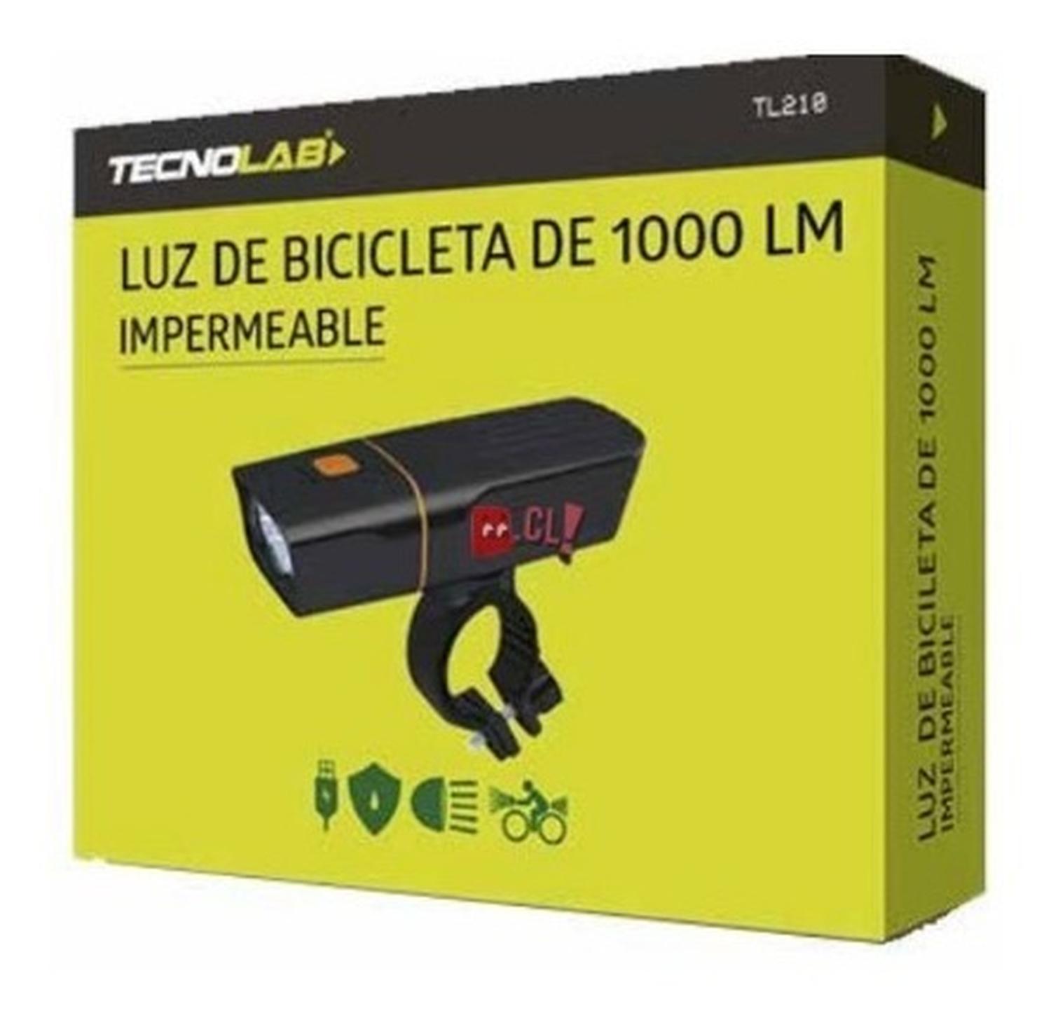 LUZ LED TECNOLAB DELANTERA Y TRASERA PARA BICICLETAS RECARGABLE PS - 3