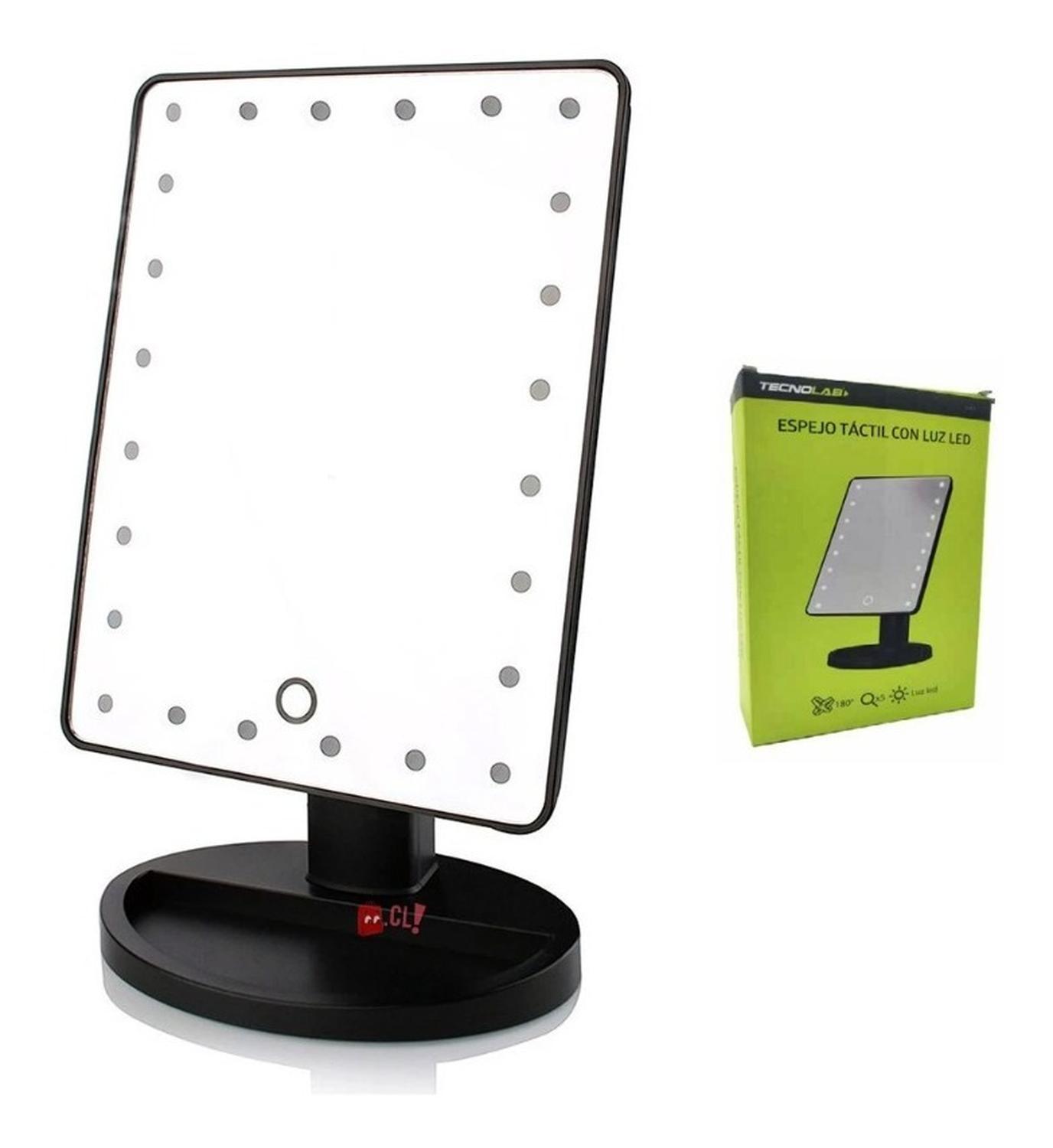 ESPEJO DE MAQUILLAJE TECNOLAB ZOOM 5X CON 16 LED PS - 3