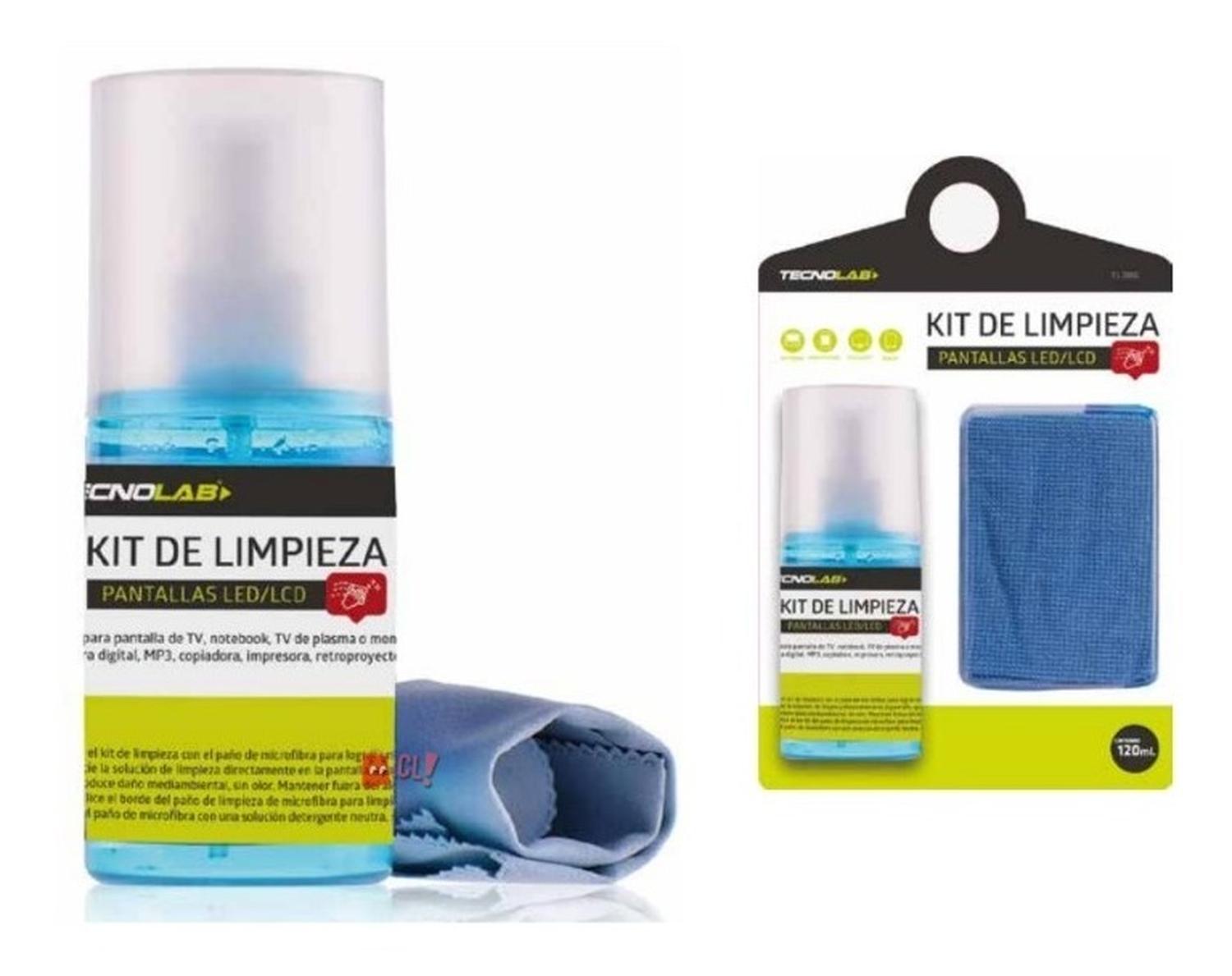 KIT DE LIMPIEZA TECNOLAB PANTALLAS 120ML - PS - 2