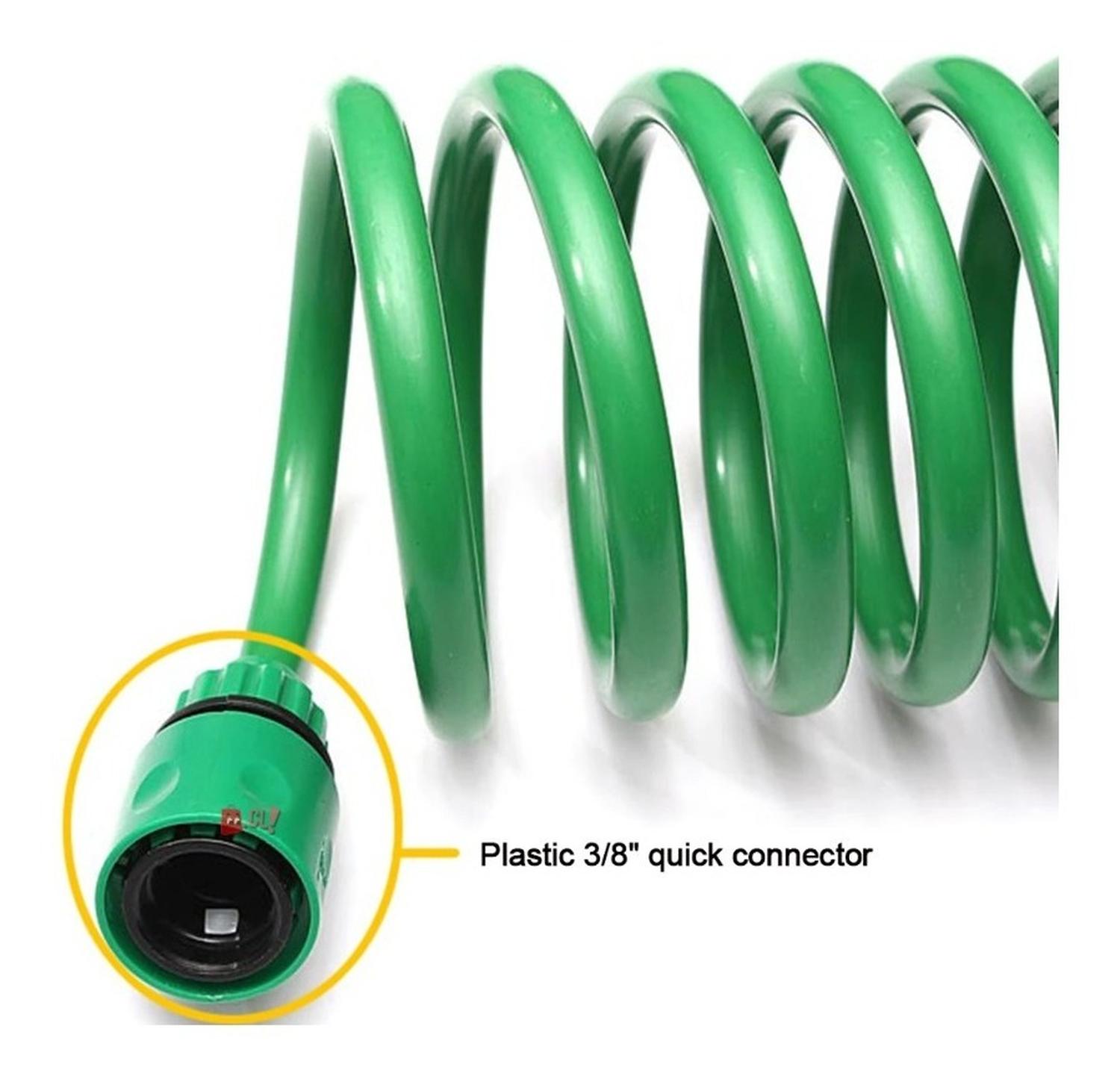 MANGUERA PUNTOSTORE MANGUERA ESPIRAL ESPIRAL RETRÁCTIL 15 MTS INCLUYE PITÓN PS - 2