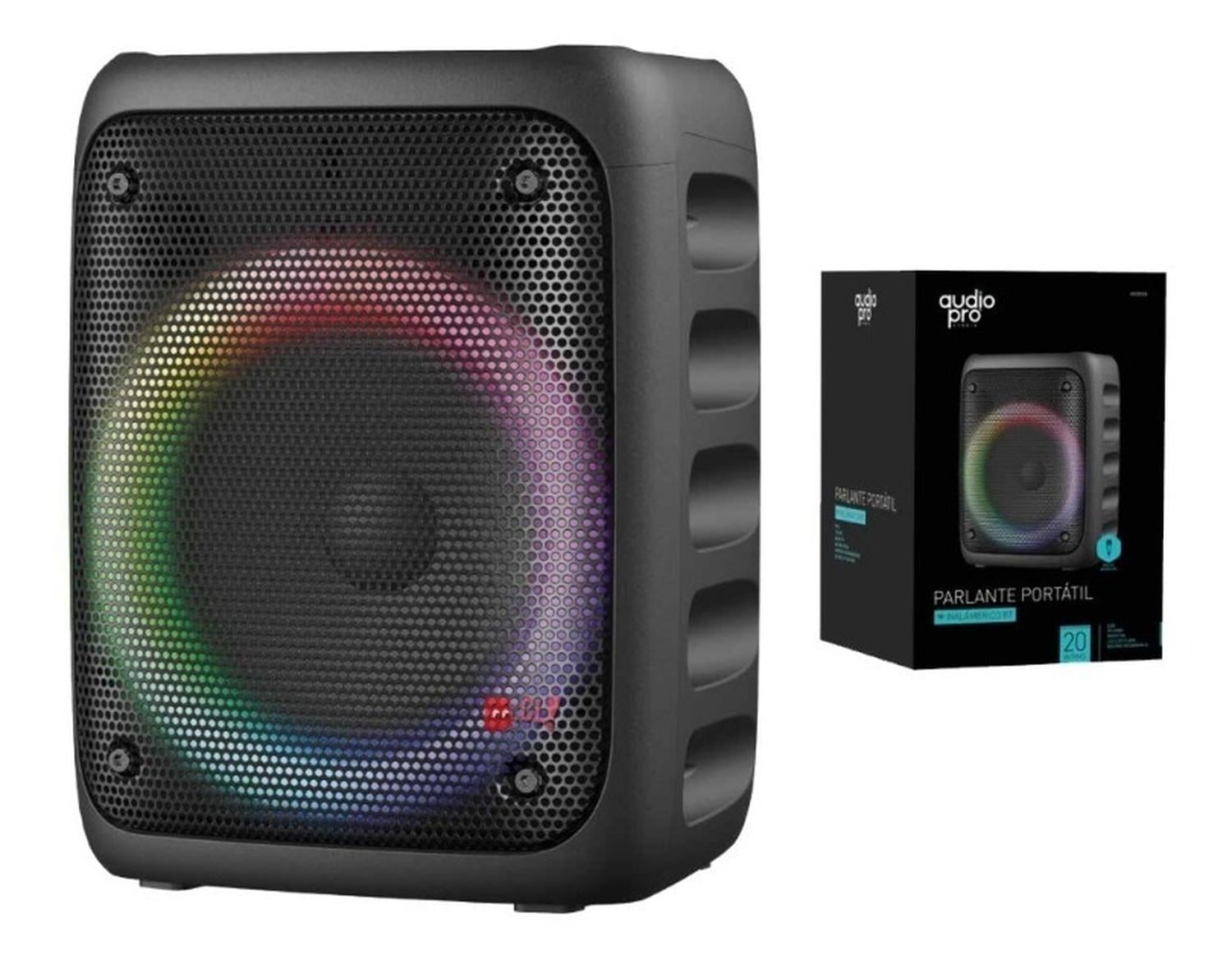 PARLANTE BLUETOOTH AUDIO PRO KARAOKE CON MICRÓFONO LUZ FLASH - 2