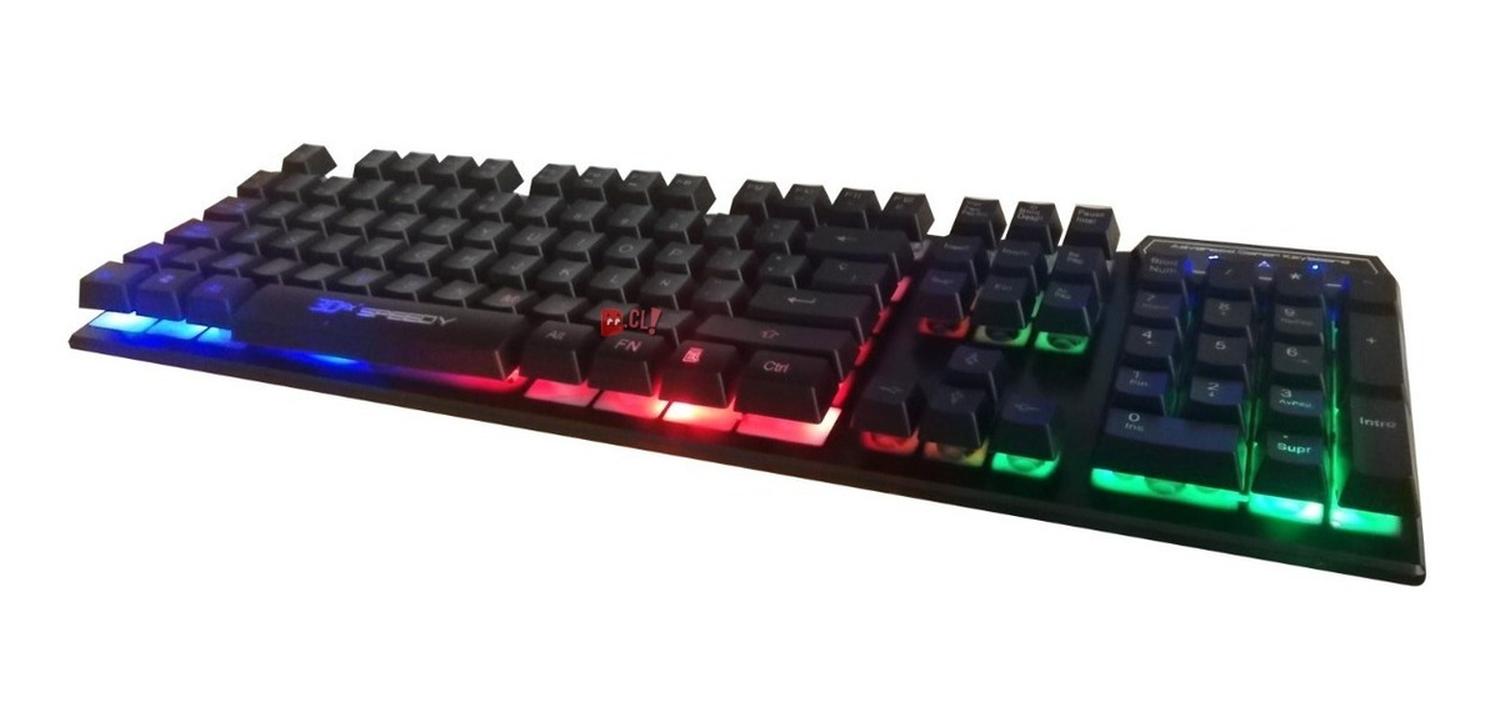 TECLADO GAMER UNIVERSAL 3DFX SPEEDY PC RETROILUMINACIÓN PS - 3