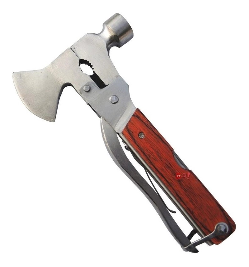 MARTILLO MULTIUSO 7 EN 1 ACERO INOXIDABLE PARA CAMPING - PS - 2