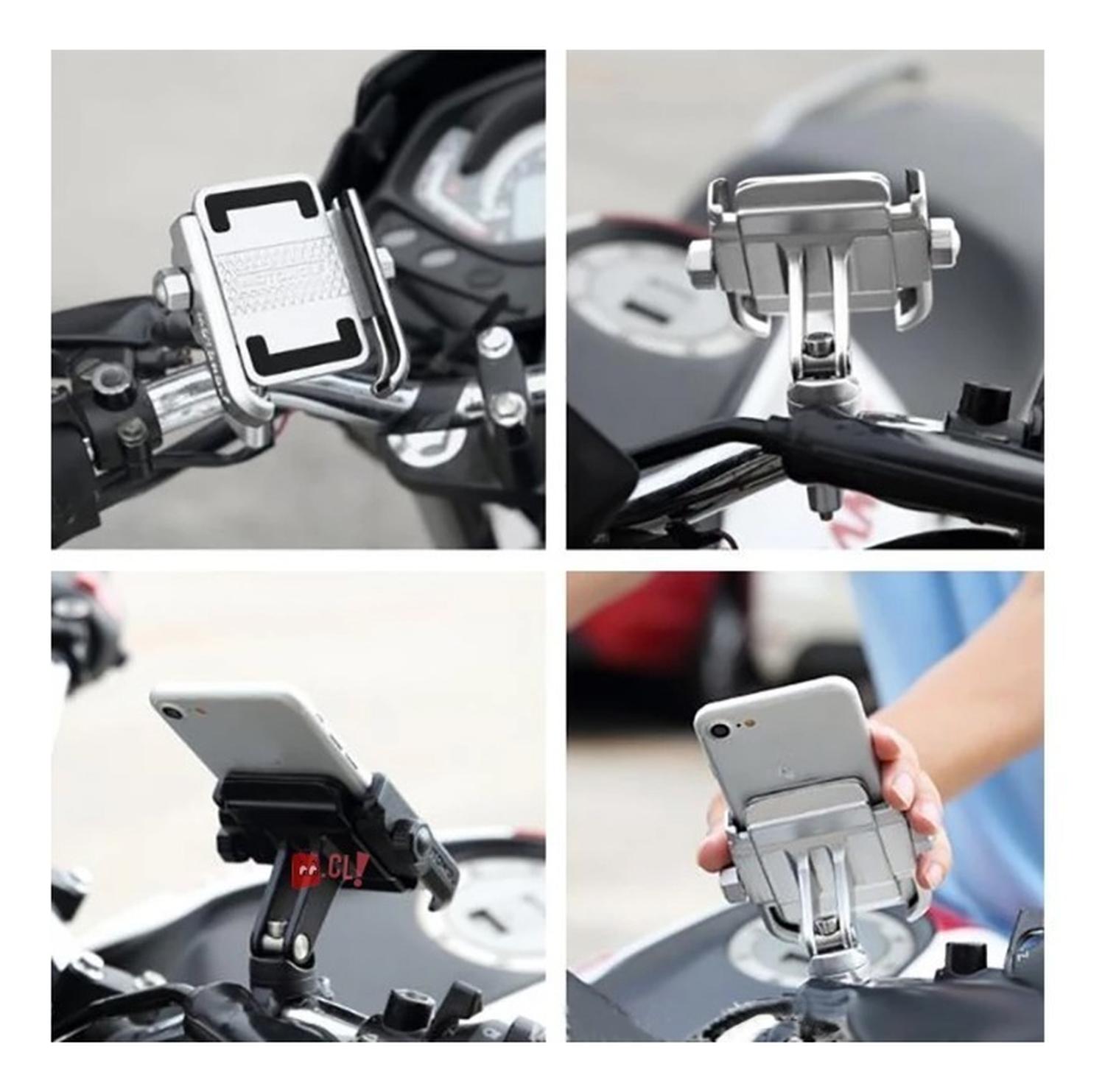 SOPORTE CELULAR MOTOWOLF MOTO PARA METÁLICO ROTACIÓN 360 - 2