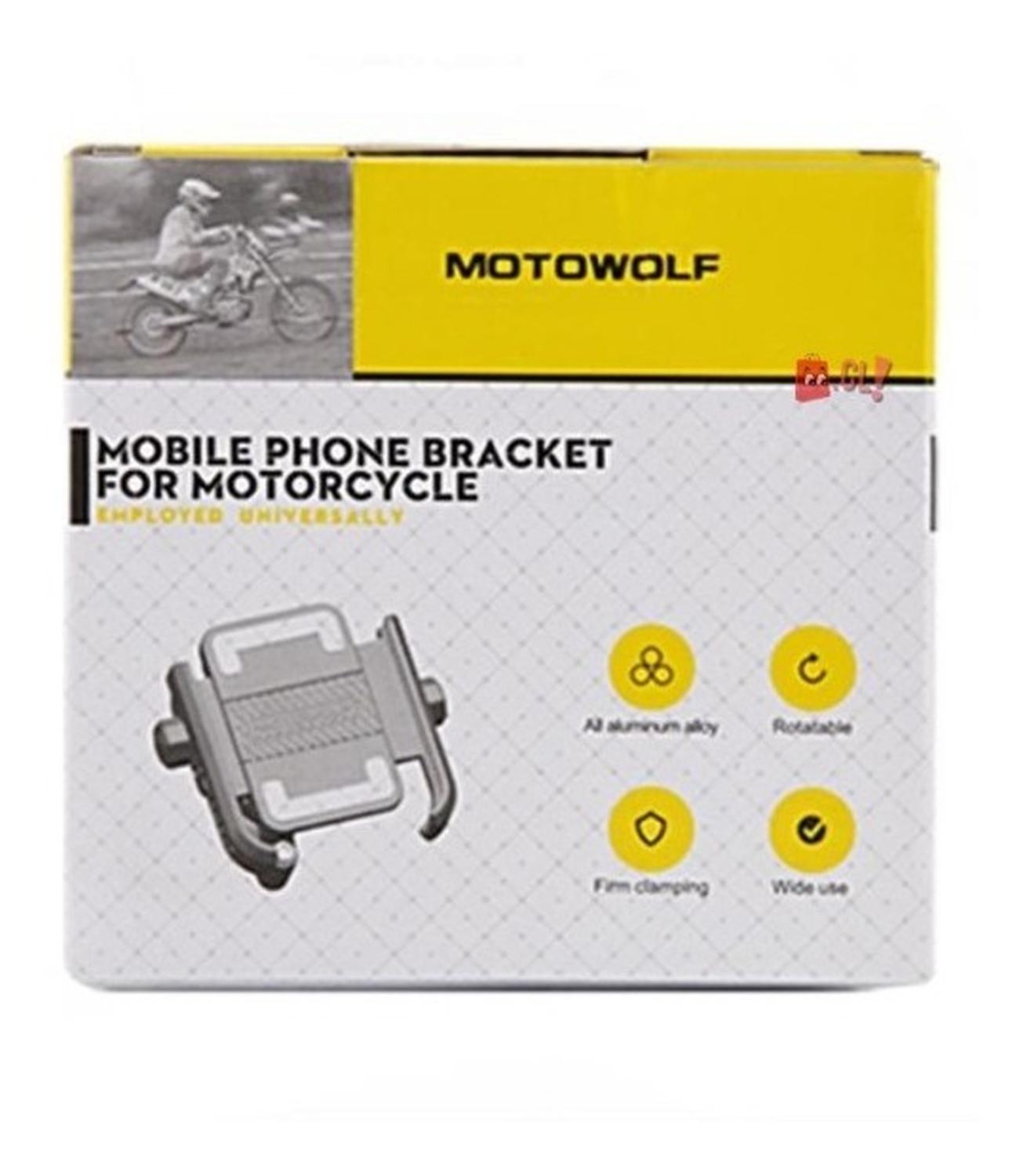 SOPORTE CELULAR MOTOWOLF MOTO PARA METÁLICO ROTACIÓN 360 - 4