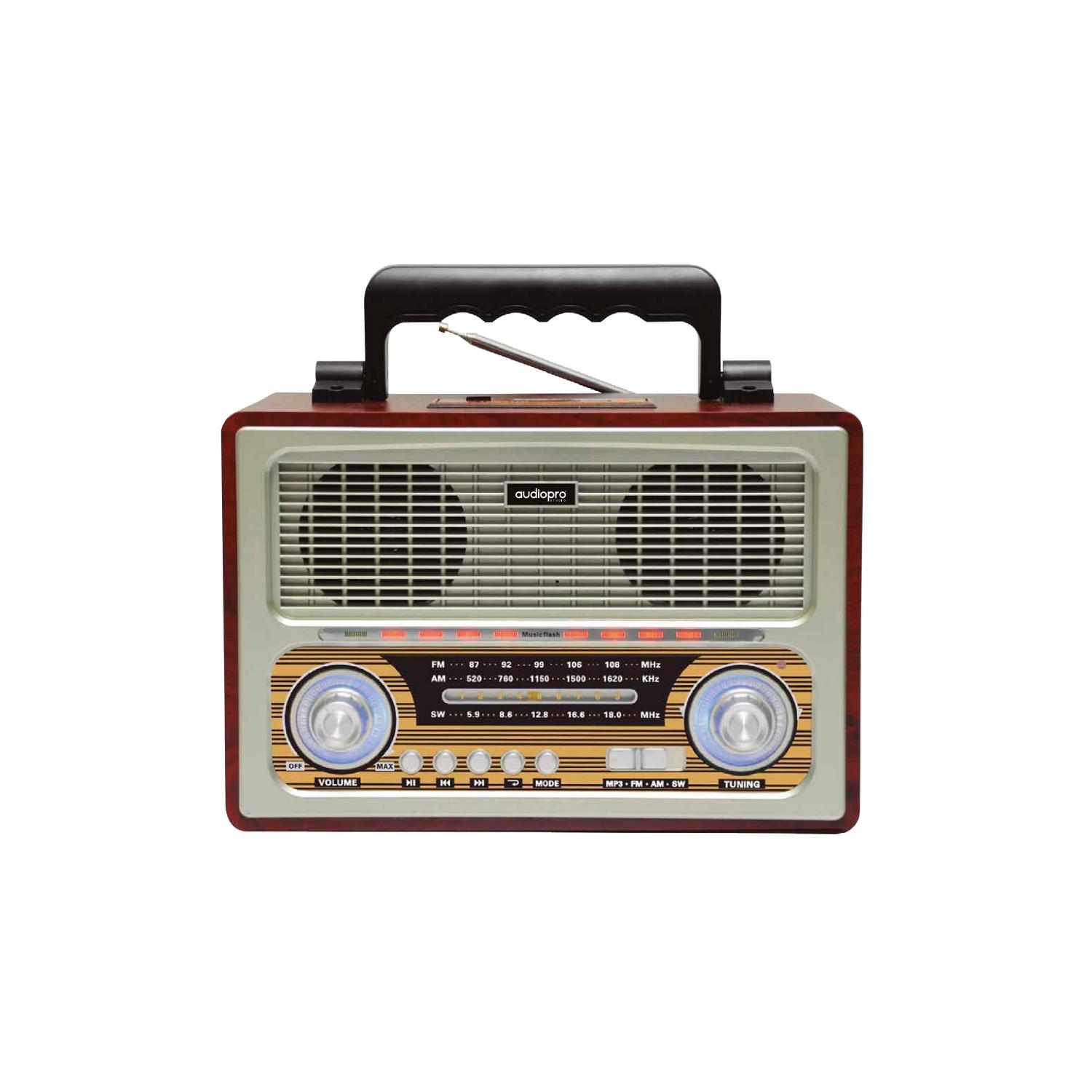 RADIO BLUETOOTH AUDIO PRO RETRO PORTÁTIL 5W PS - 1