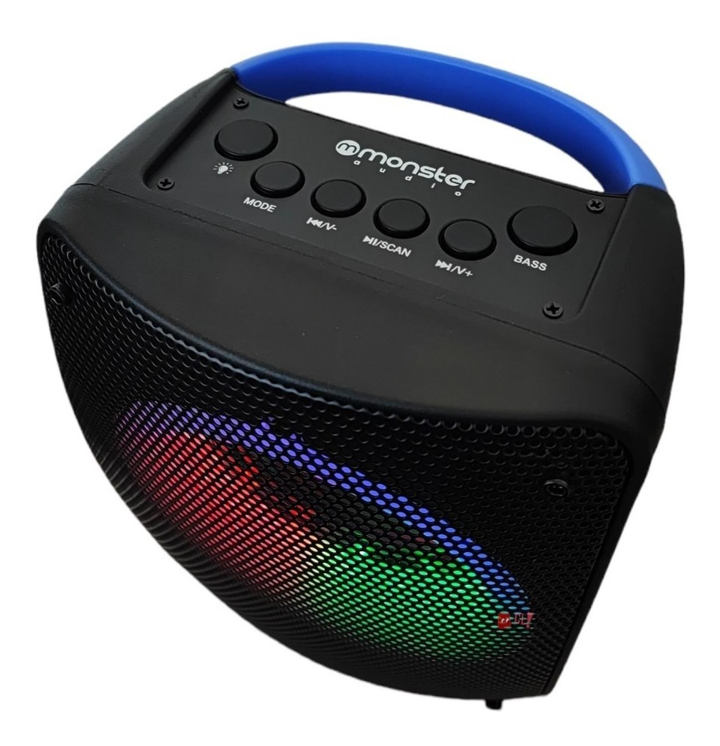 PARLANTE MONSTER BLUETOOTH 4 PULGADAS 839BL 10W - PS - 3