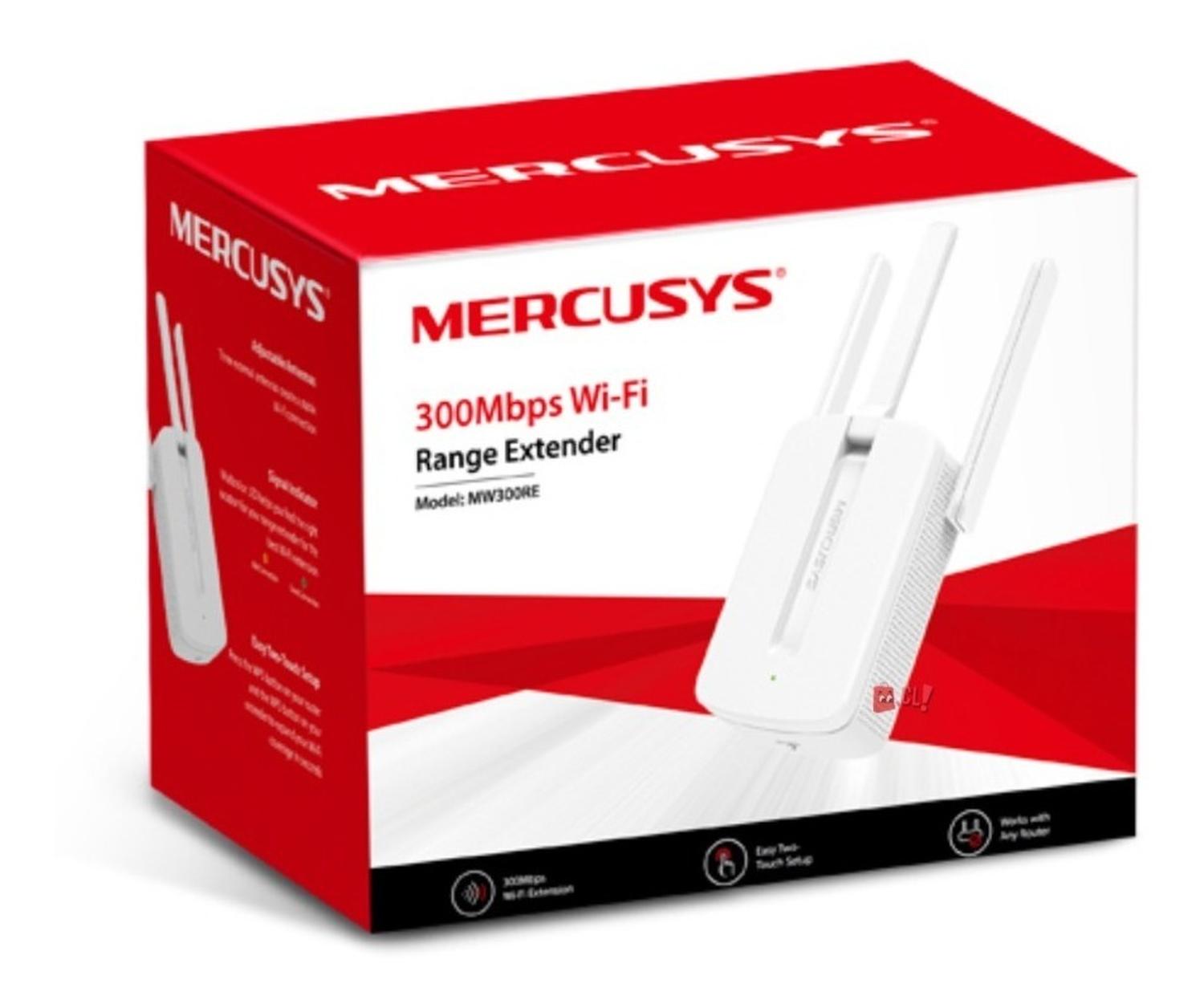 REPETIDOR MERCUSYS MW300RE AMPLIFICADOR WIFI 3 ANTENAS 300MBPS PS - 3