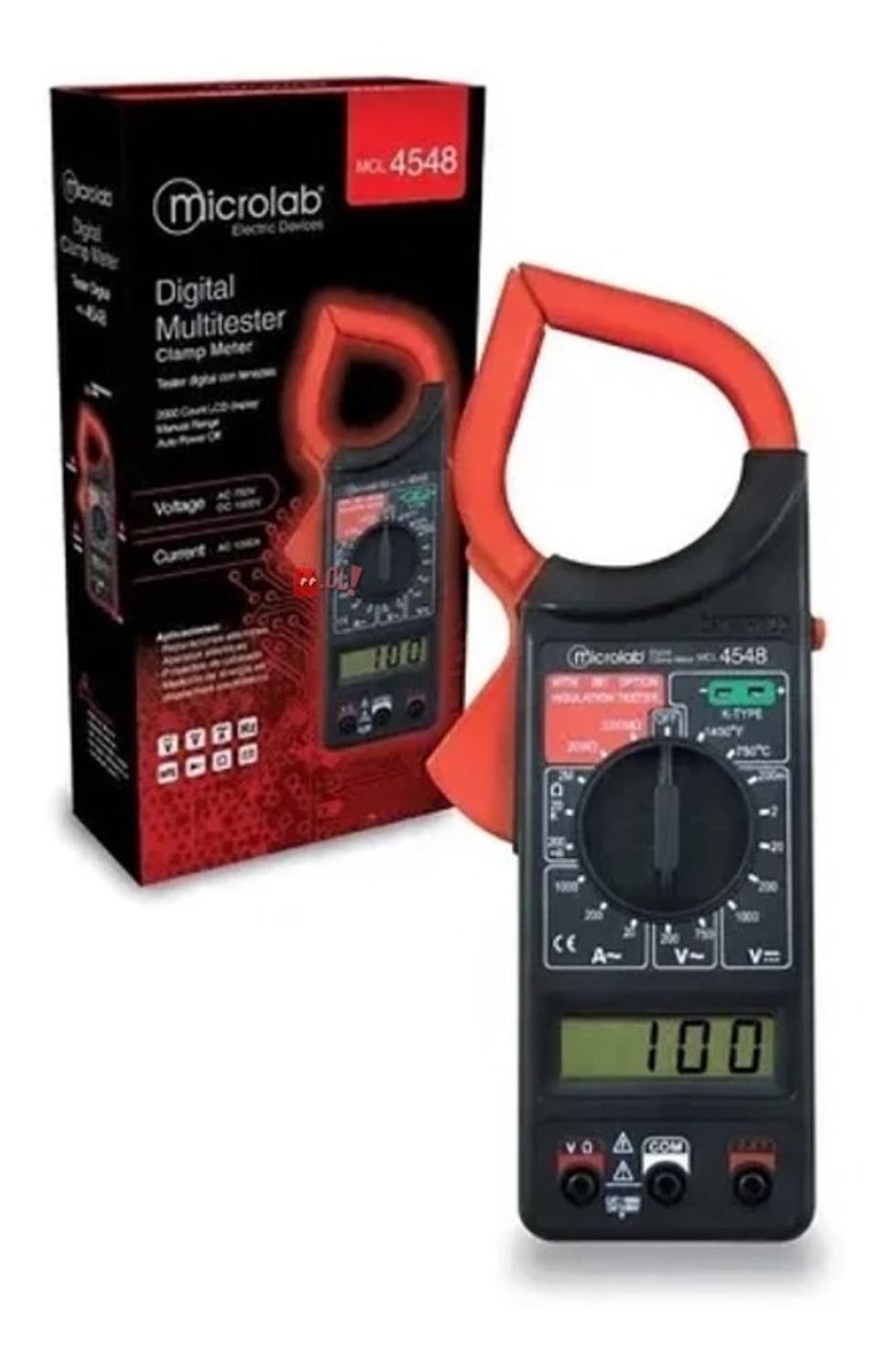 MULTITESTER DE TENAZAS CON TEMPERATURA - PS - 2