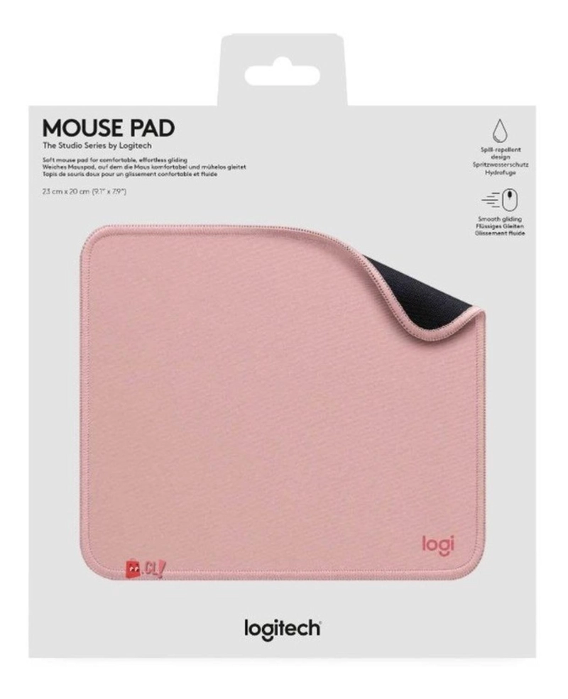 MOUSE PAD LOGITECH ROSADO GAMER 20X23CMS STUDIO SERIES PS - 3