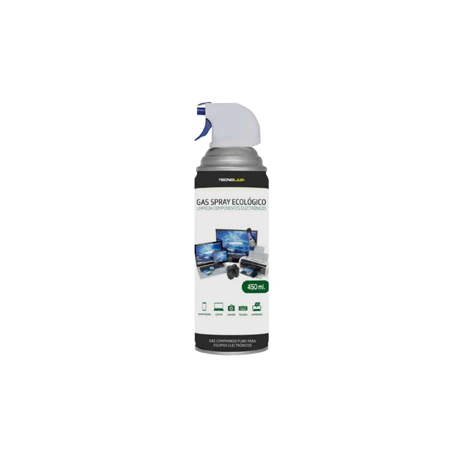 LIMPIADOR TECNOLAB COMPONENTES ELECTRÓNICOS GAS SPRAY ECOLÓGICO - PS - 1