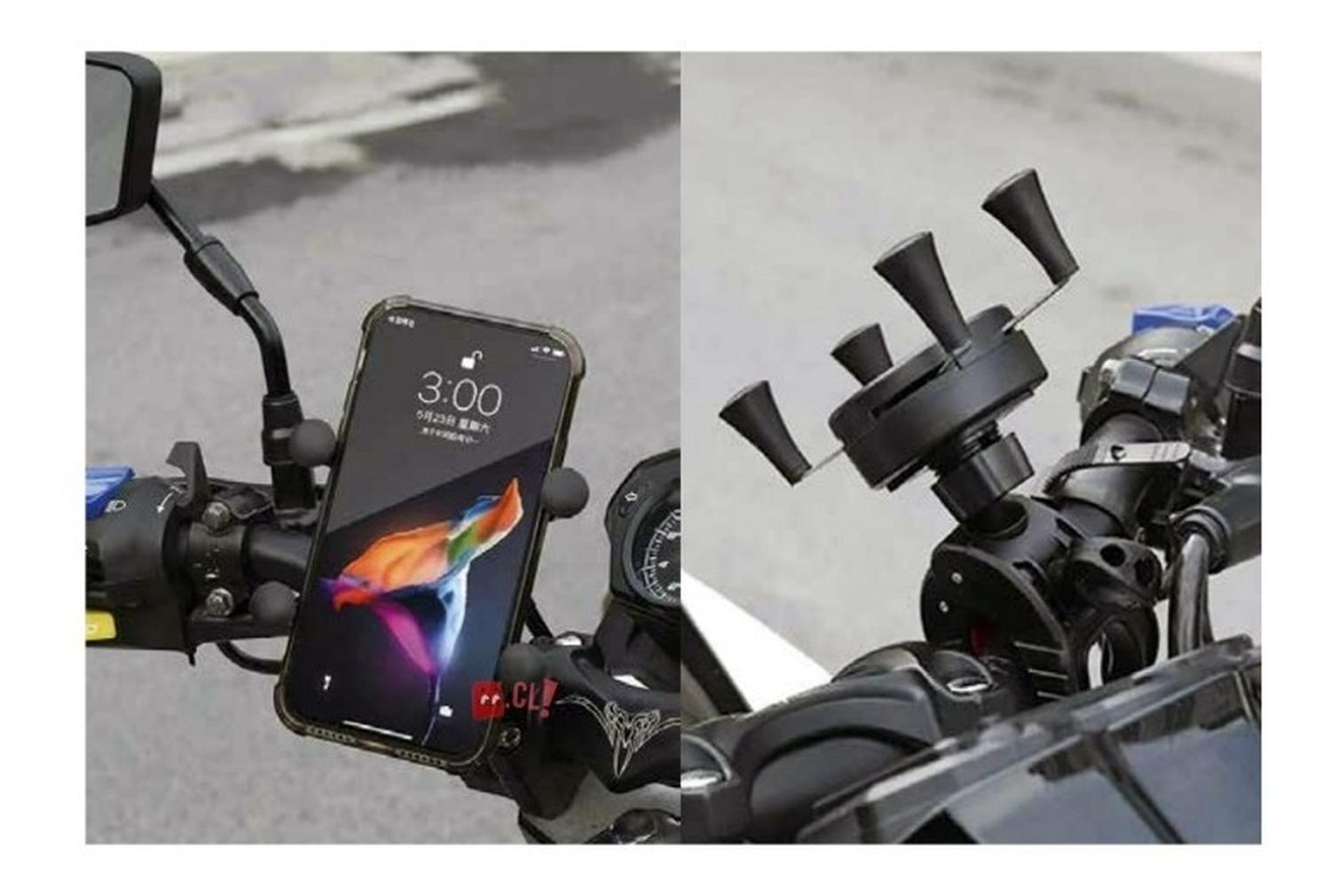 SOPORTE PORTA CELULAR DBLUE PARA MOTOS ROTACIÓN 360 GRADOS - 2