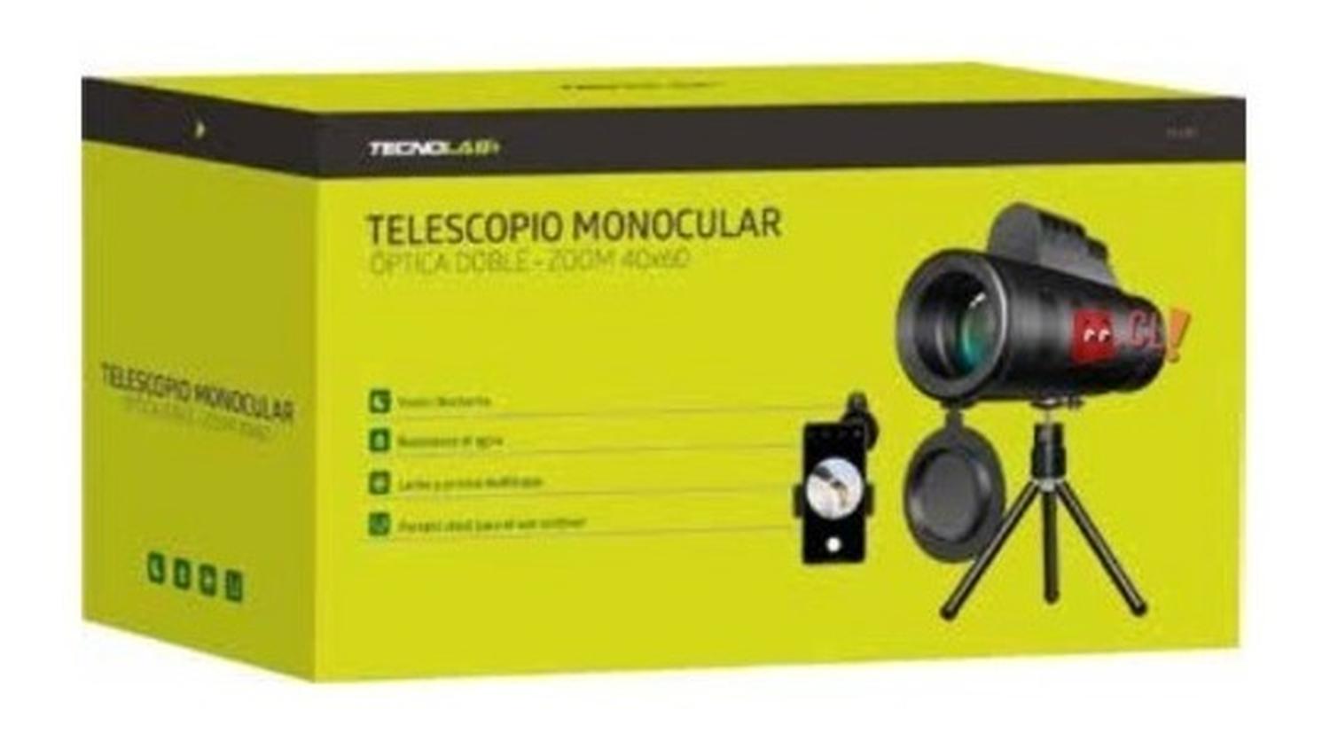 TELESCOPIO TECNOLAB 40X60 MONOCULAR PORTÁTIL CON ZOOM PS - 3