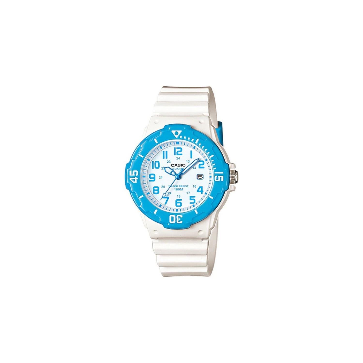 RELOJ CASIO UNISEX ANALOGICO BLANCO CON CELESTE 200H2BV PS - 1