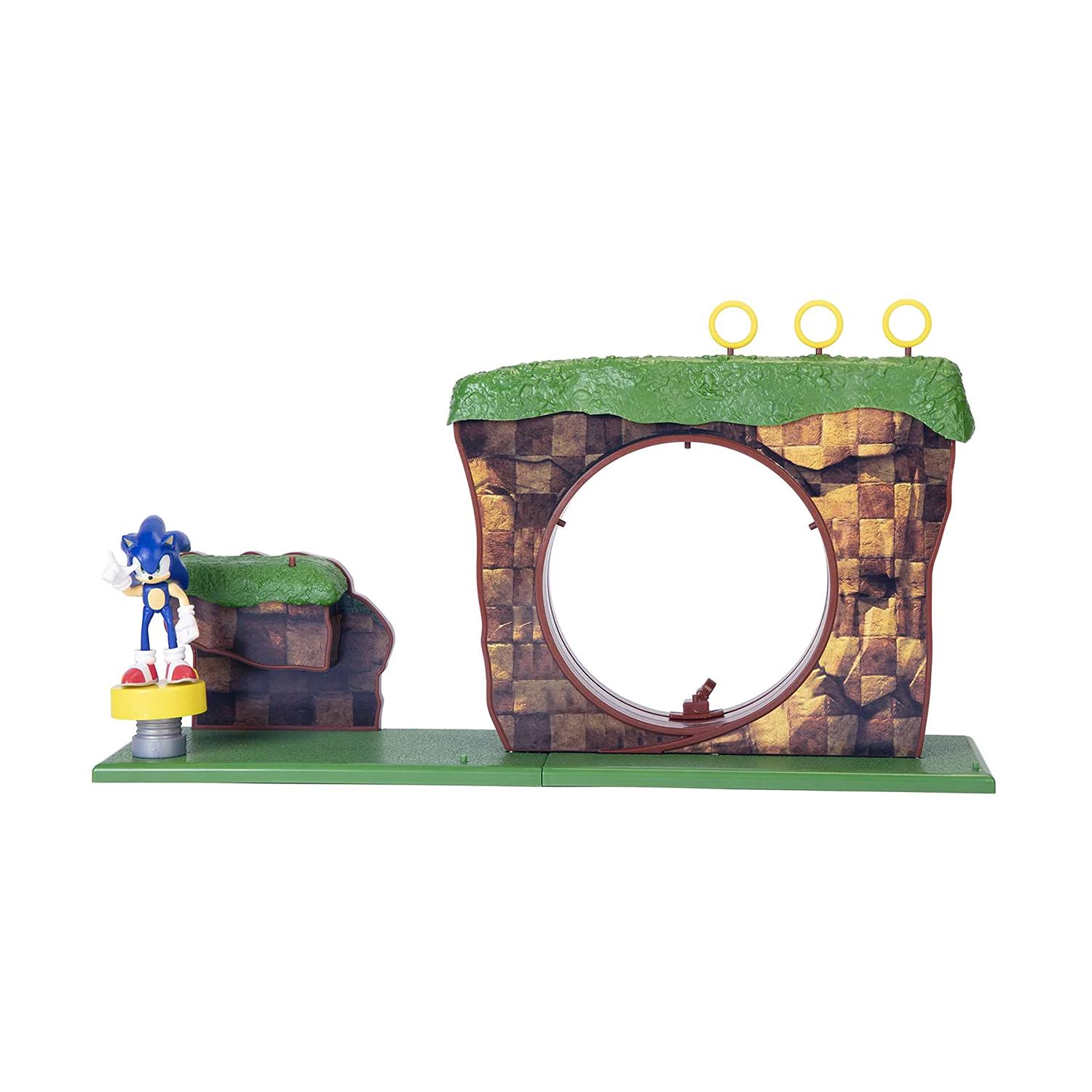 JUGUETE JAKKS PACIFIC SONIC PLAYSET COLINAS VERDES LEVEL 1 - PS - 1
