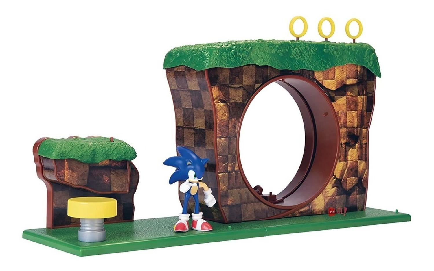 JUGUETE JAKKS PACIFIC SONIC PLAYSET COLINAS VERDES LEVEL 1 - PS - 2