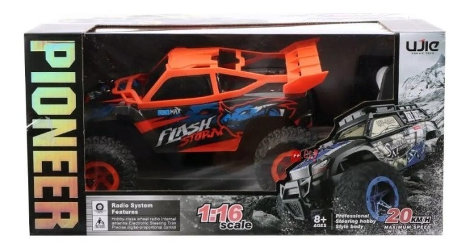 JEEP A CONTROL REMOTO PUNTOSTORE PIONEER NARANJO 1:16 RECARGABLE 20KH - PS - 4