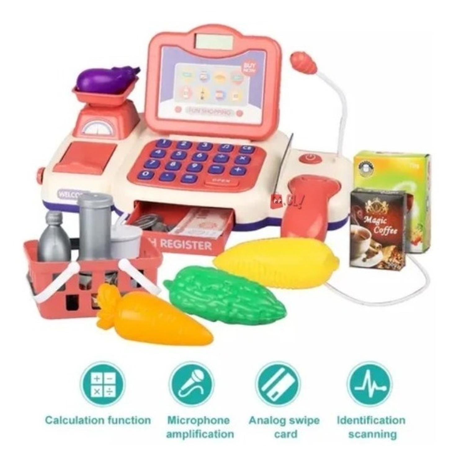 JUGUETE CAJA REGISTRADORA PUNTOSTORE SUPERMERCADO DA PS ROSA - 4
