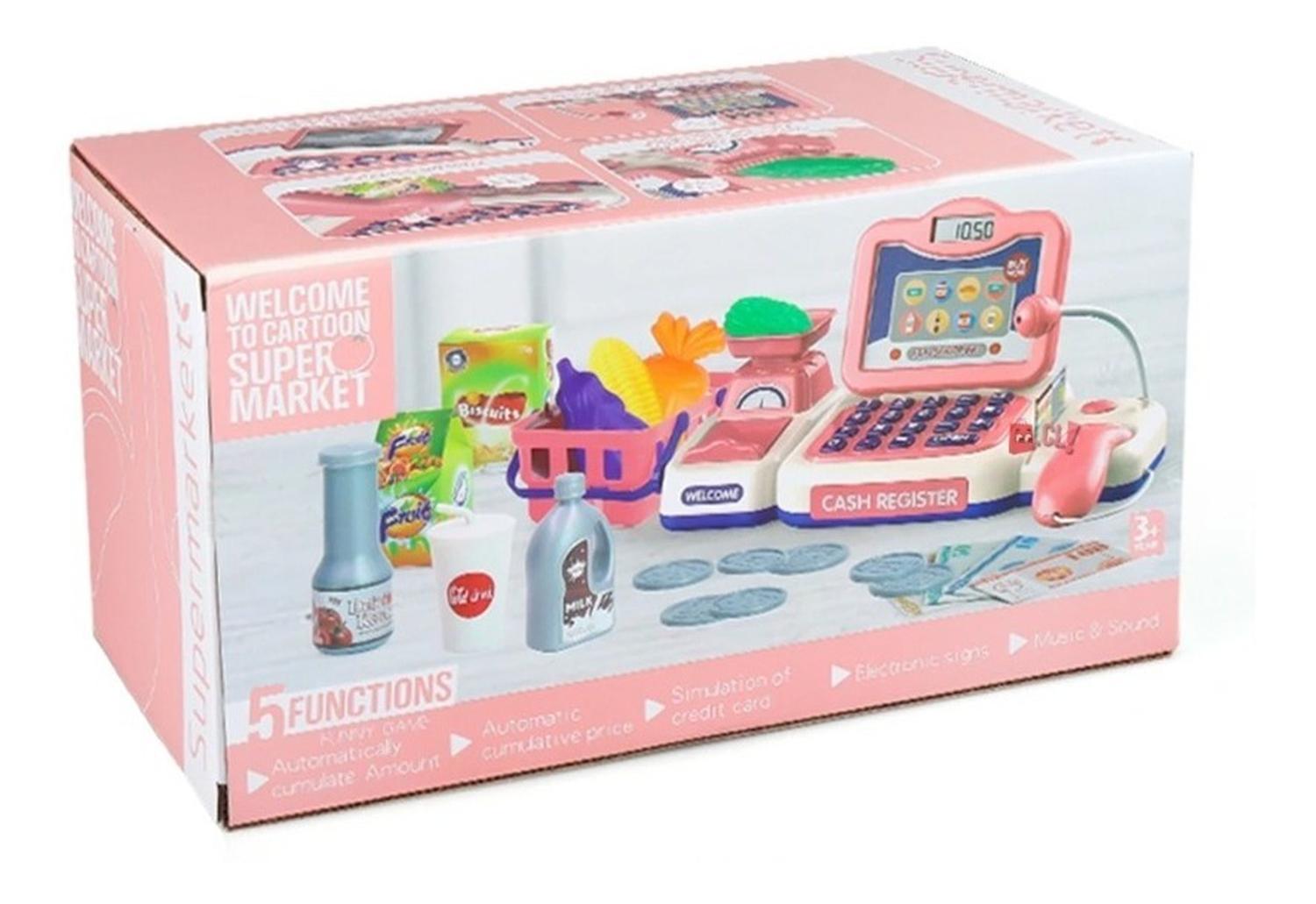 JUGUETE CAJA REGISTRADORA PUNTOSTORE SUPERMERCADO DA PS ROSA - 5