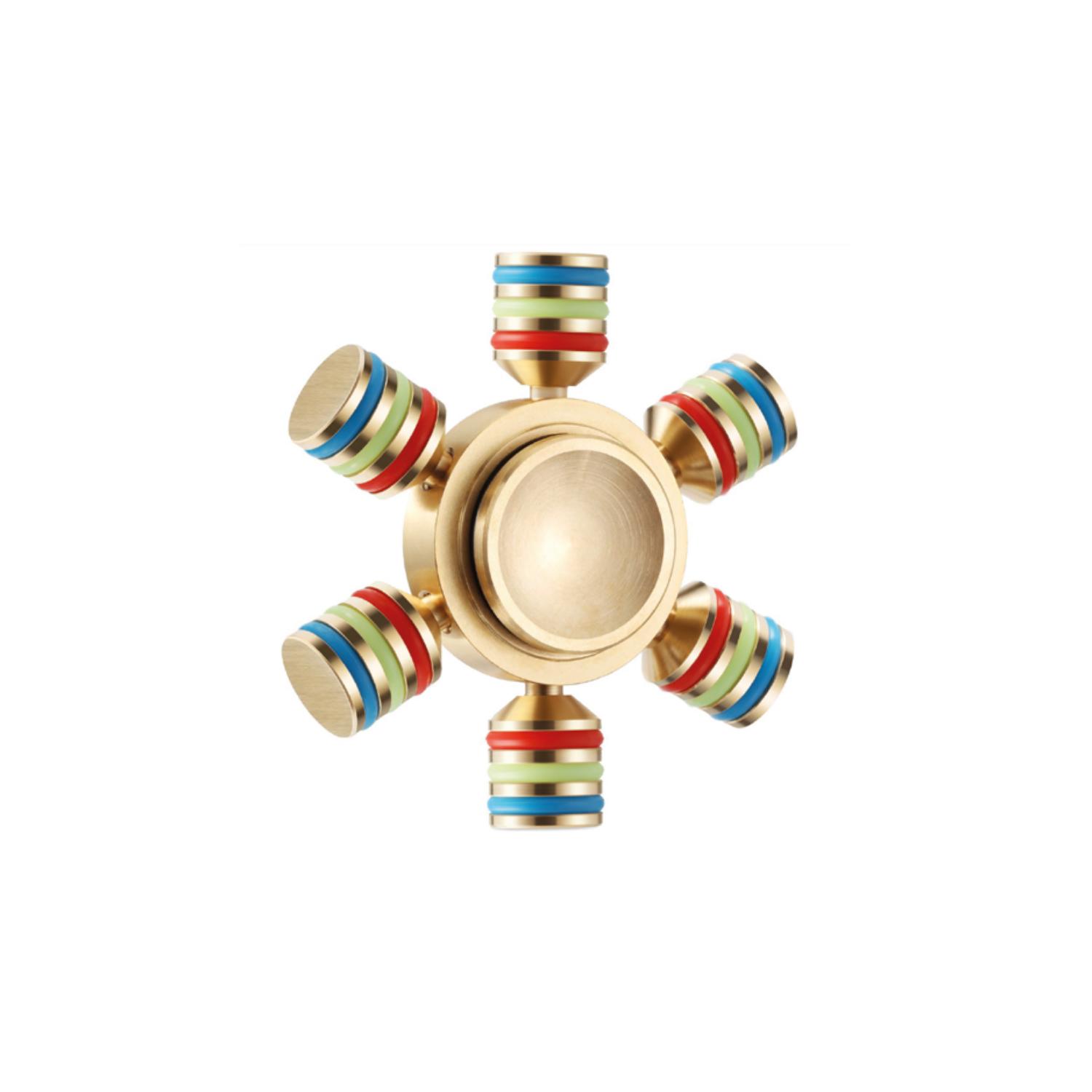 SPINNER METÁLICO DBLUE DORADO DESARMABLE DE 6 PUNTASPS - 1