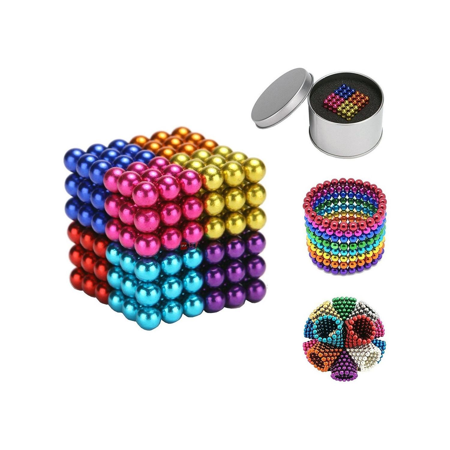 CUBO DIDÁCTICO PUNTOSTORE MAGNETICO DE 216 BOLITAS 3MM MULTICOLORPS - 3