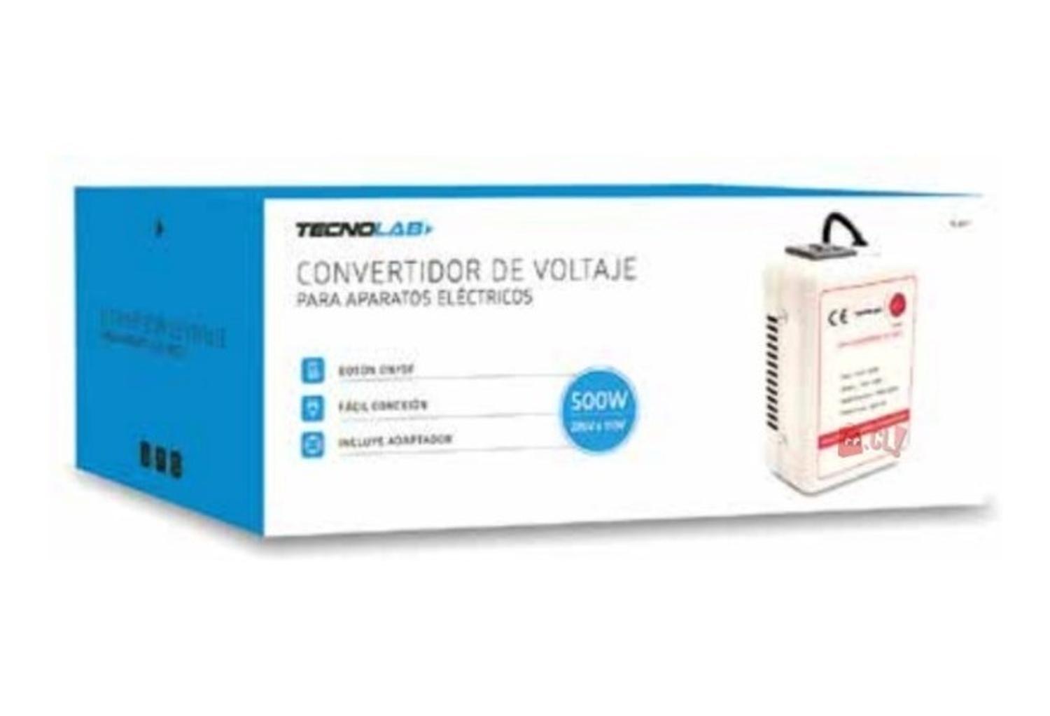 CONVERTIDOR DE VOLTAJE TECNOLAB 220 V - 250 V DE 500 W - PS - 2