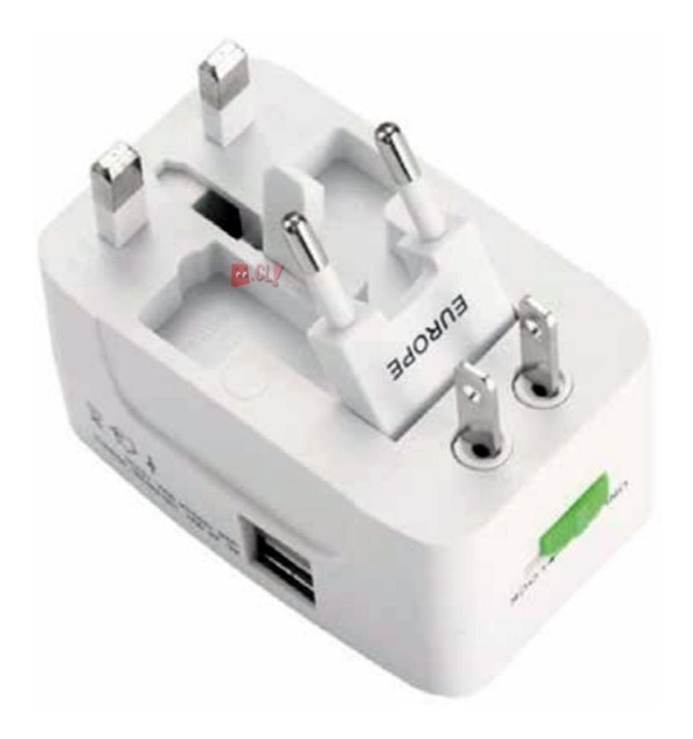 ADAPTADOR TECNOLAB ENCHUFES UNIVERSAL MULTINORMA COLOR BLANCO - PS - 2