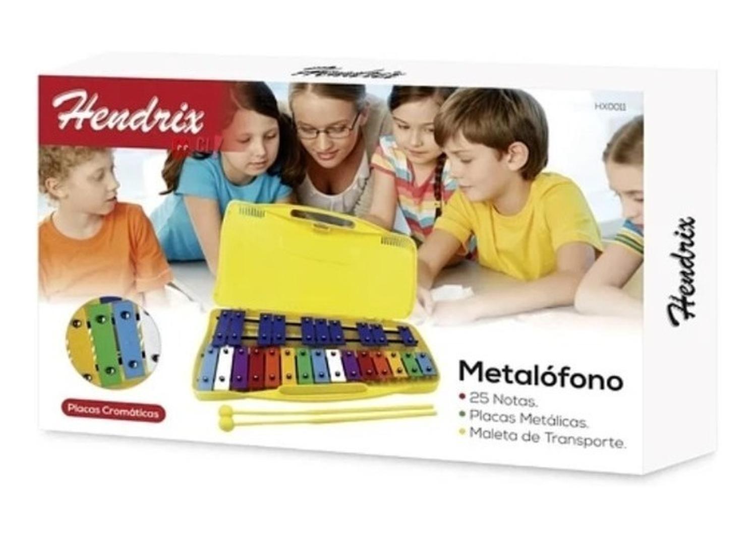 METALÓFONO HENDRIX XILÓFONO 25 NOTAS INCLUYE 2 BAQUETA PS METALÓFONO XILÓFONO - 4