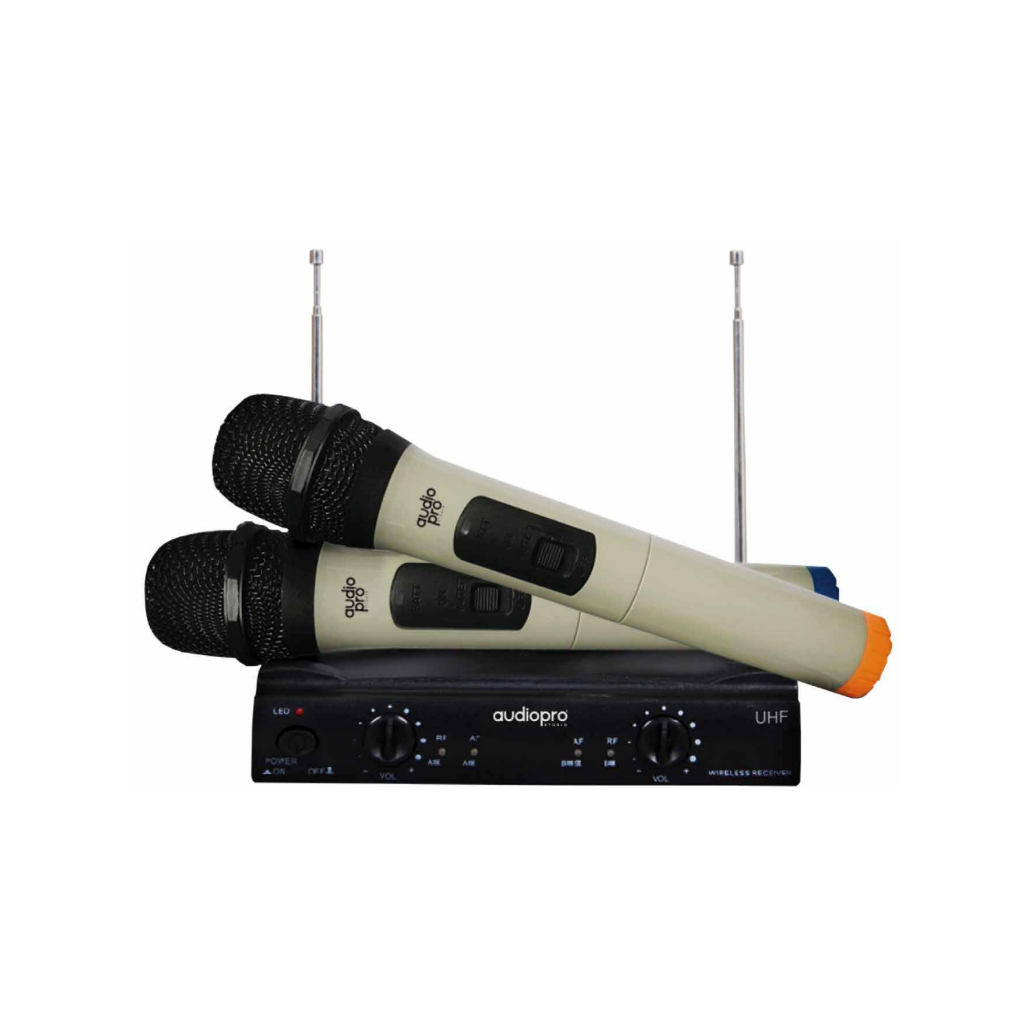 KIT 2 MICRÓFONOS AUDIO PRO INALÁMBRICOS + RECEPTOR UHF - PS - 1