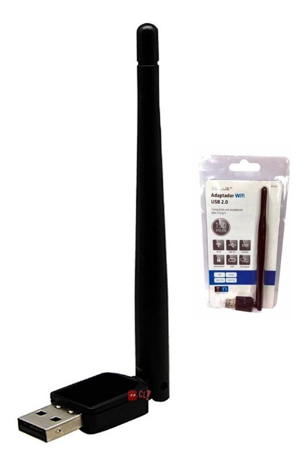 ADAPTADOR WIFI DBLUE ANTENA USB 150MBPS PS - 3