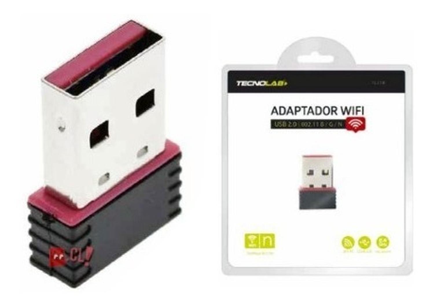 ADAPTADOR WIFI TECNOLAB USB MINI 300MBPS 2.4 GHZ PS - 3