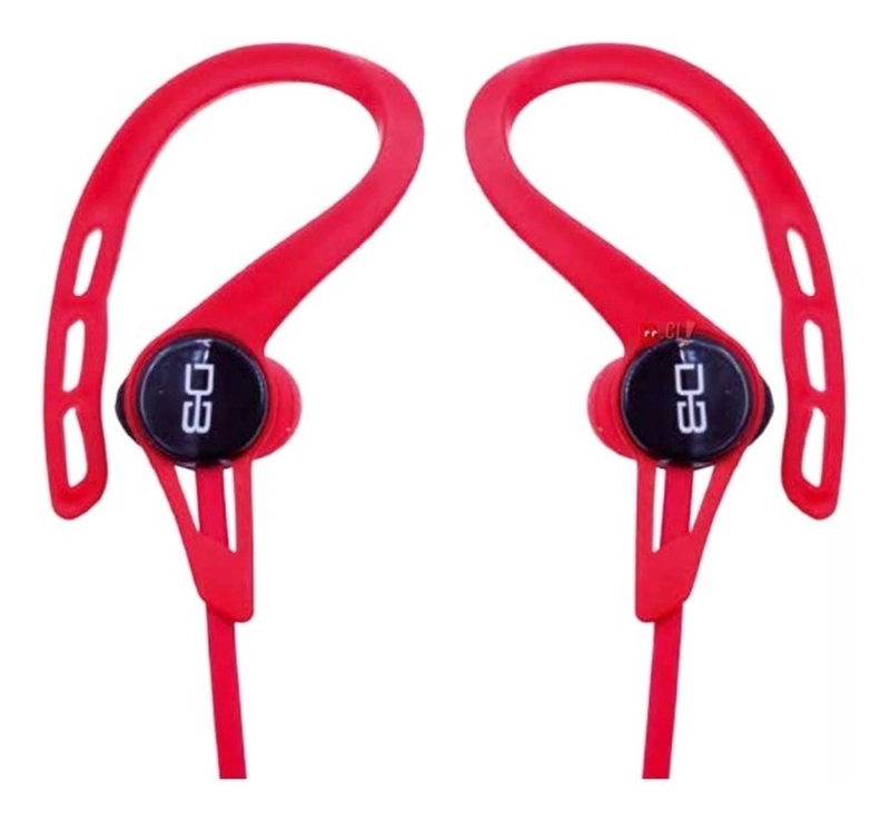 AUDÍFONOS DBLUE DEPORTIVOS PS BLUETOOTH ROJO CABLE PLANO - 1