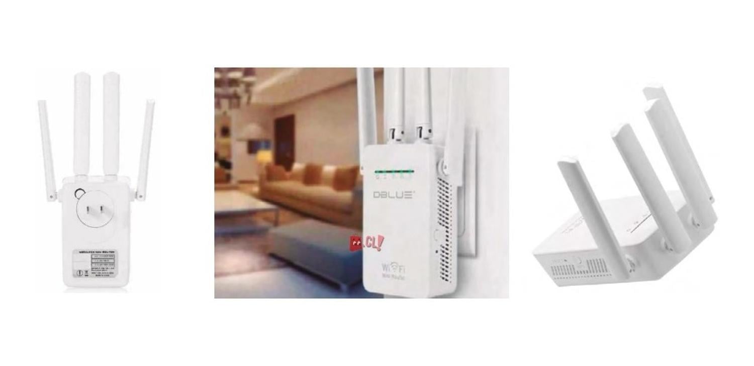 REPETIDOR DBLUE DBRW302 AMPLIFICADOR SEÑAL INTERNET WIFI DE 4 ANTENAS PS - 2