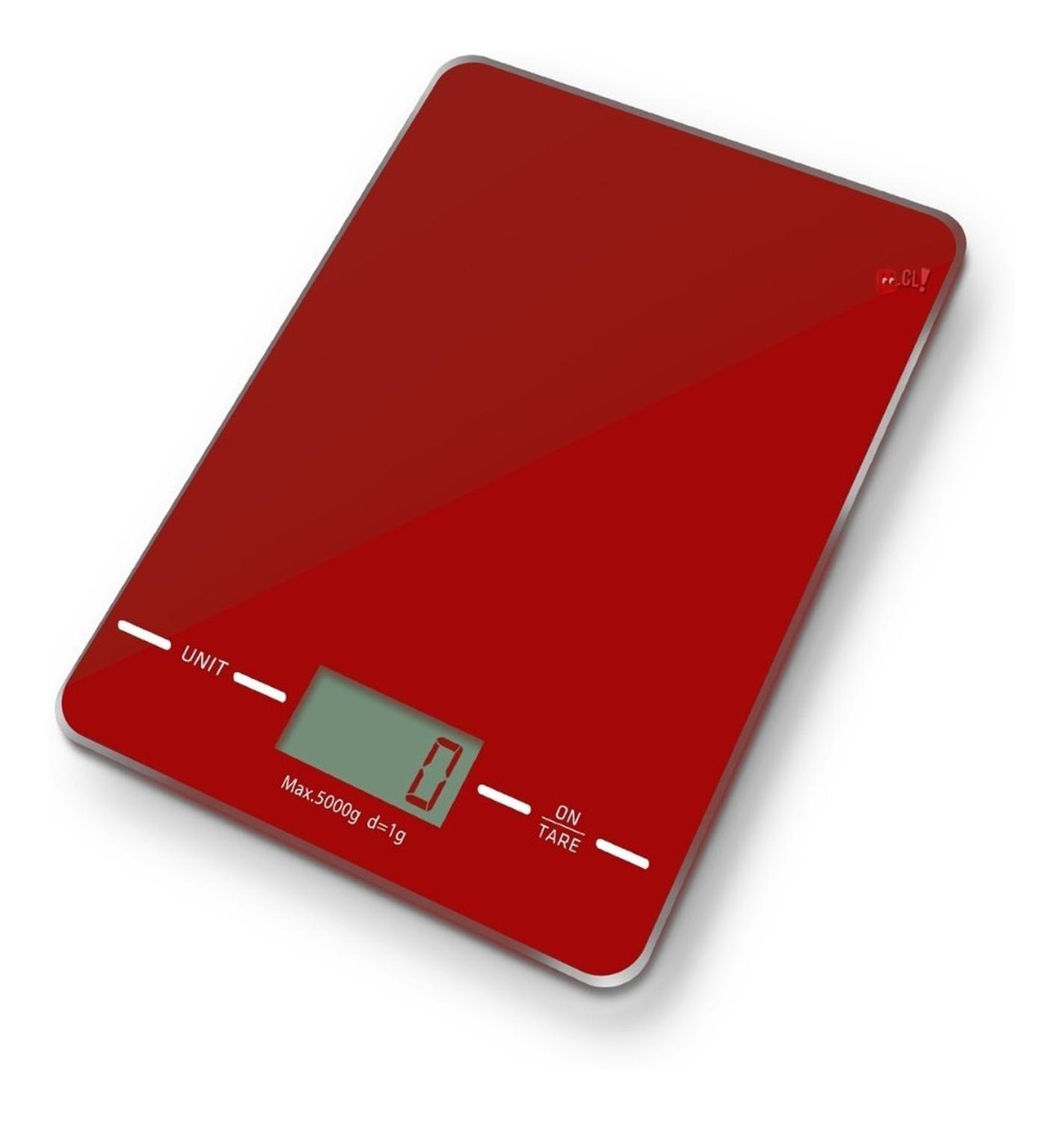 PESA GRAMERA DE COCINA DIGITAL CAPACIDAD 5KG COLOR ROJO - PS - 1