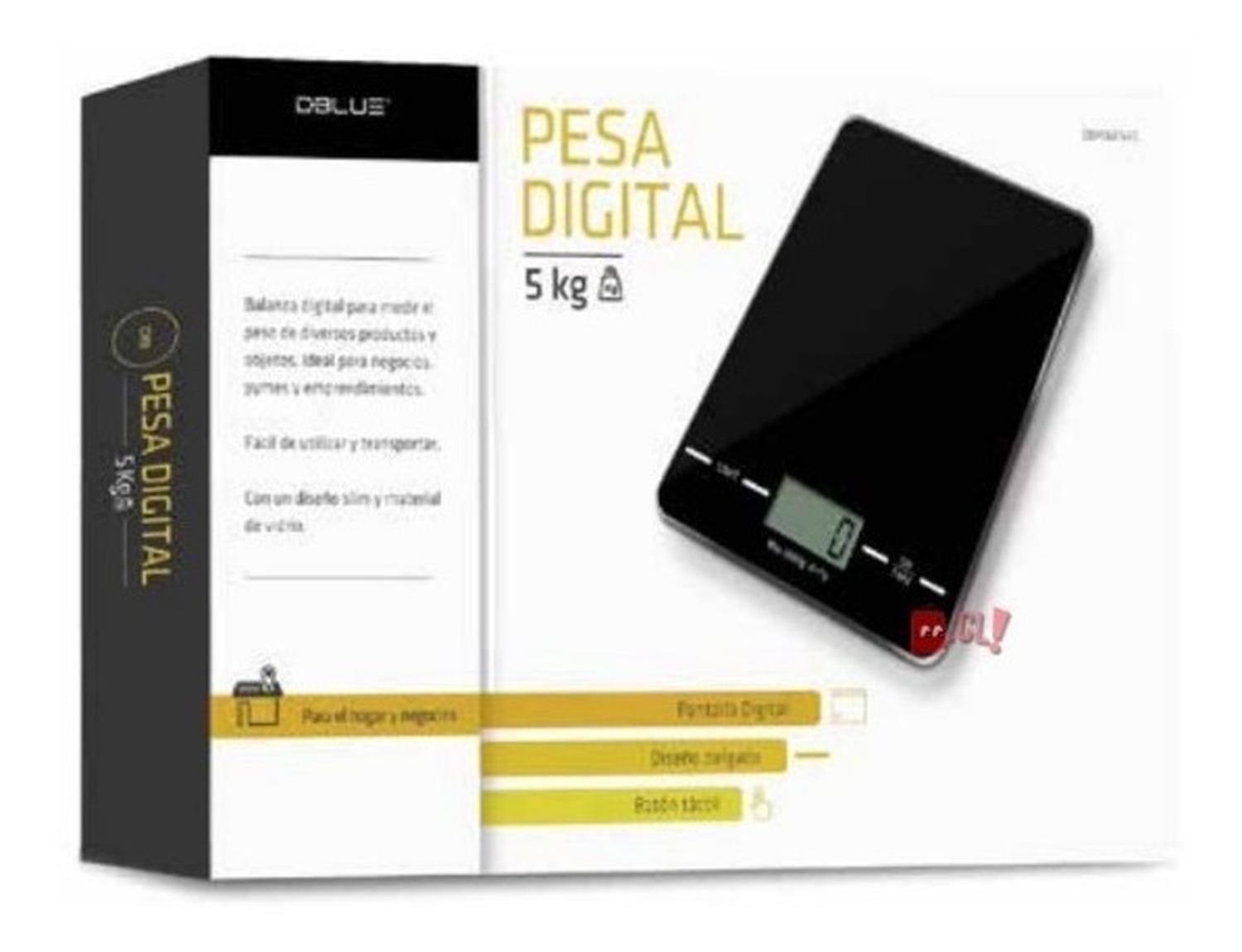 PESA GRAMERA DE COCINA DIGITAL CAPACIDAD 5KG COLOR ROJO - PS - 3