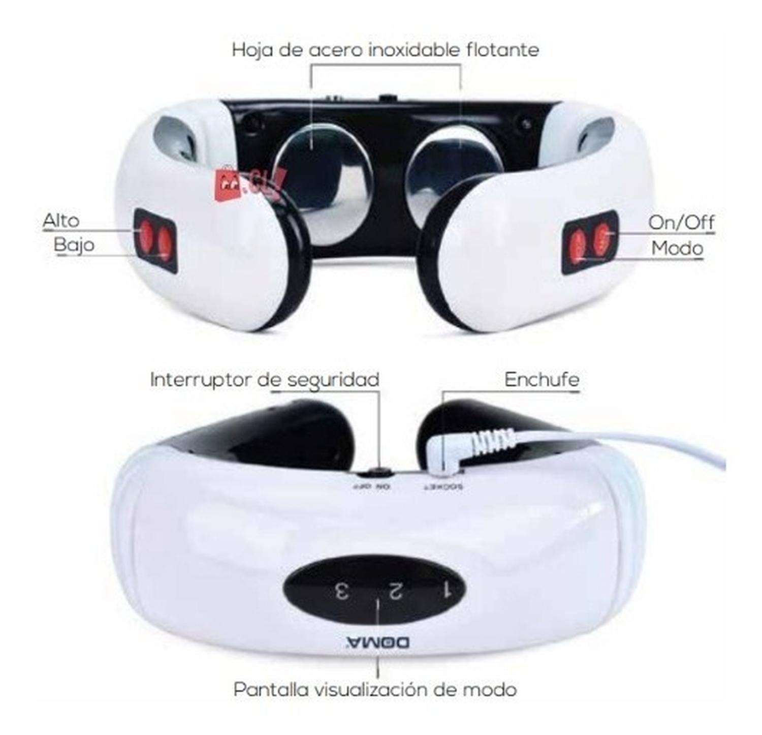 MASAJEADOR DOMA CUELLO ELECTRO ESTIMULADOR PORTÁTIL PS - 3