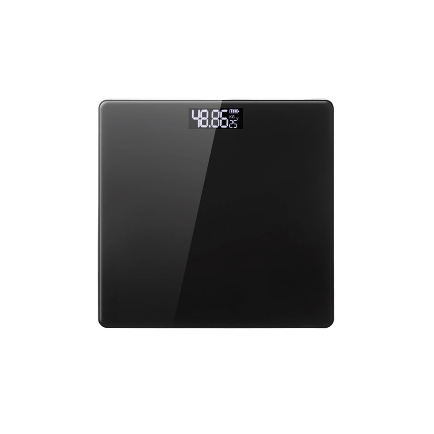 PESA DIGITAL DBLUE BLACK BAÑO VIDRIO TEMPLADO CAPACIDAD 180KG NEGRO PS - 1