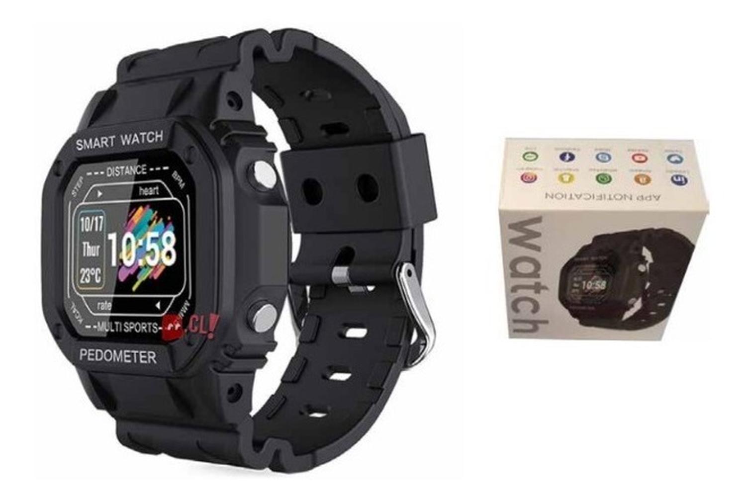 SMARTWATCH CLÁSICO NEGRO DISEÑO BLUETOOTH PS - 2