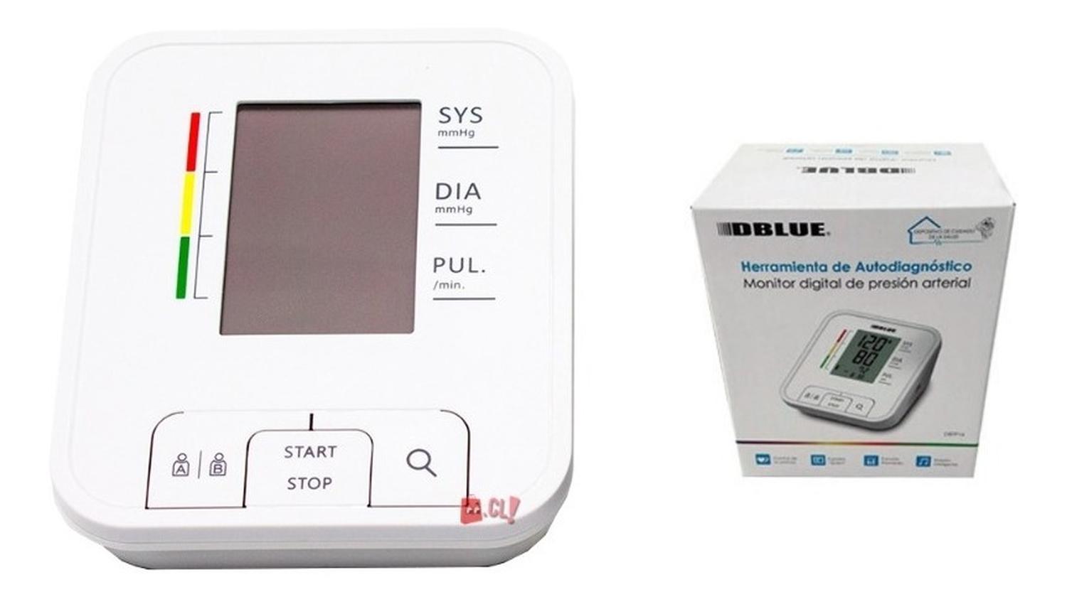 MEDIDOR DIGITAL DBLUE AUTODIAGNOSTICO DE PRESIÓN ARTERIAL PARA BRAZO PS - 3