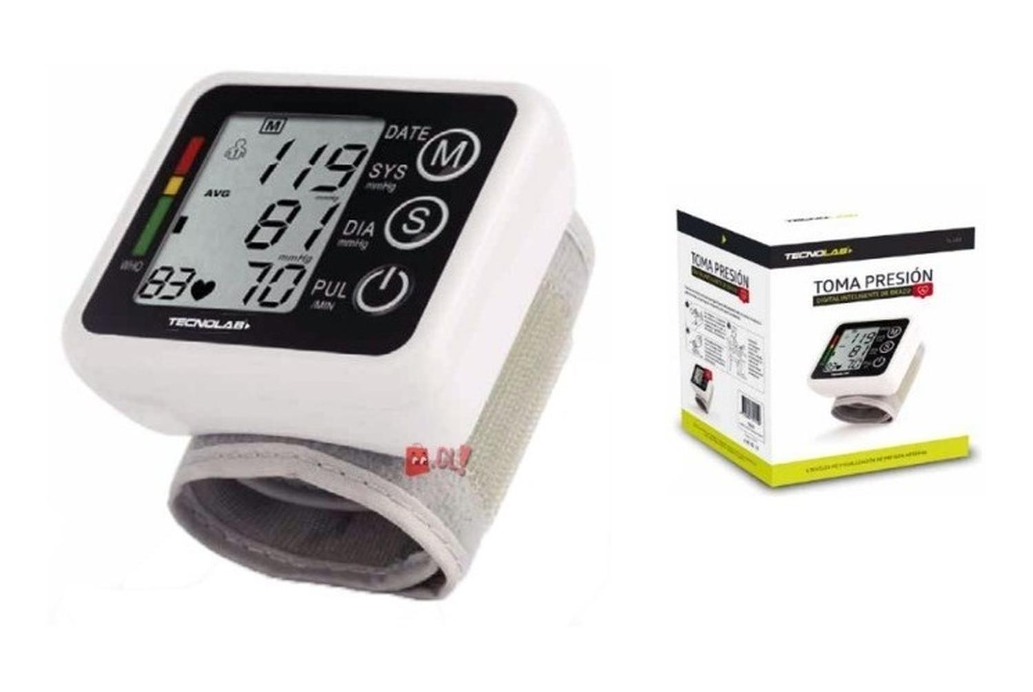TOMA PRESIÓN TECNOLAB TL163 ARTERIA DIGITAL AUTOMÁTICO DE MUÑECA PS - 2
