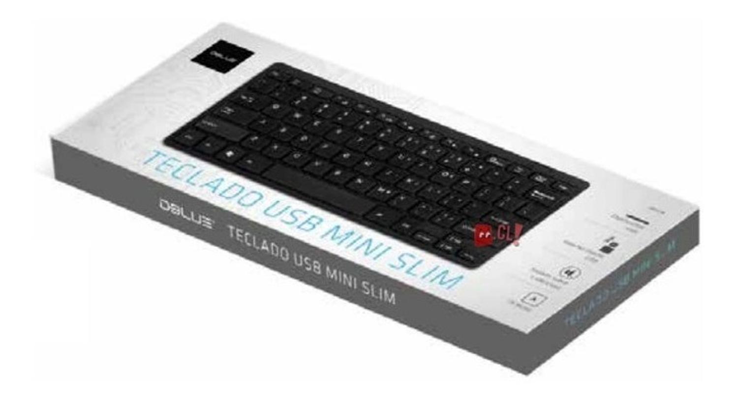 TECLADO UNIVERSAL DBLUE MINI ULTRA SLIM PC CON CONEXIÓN USB PS - 2